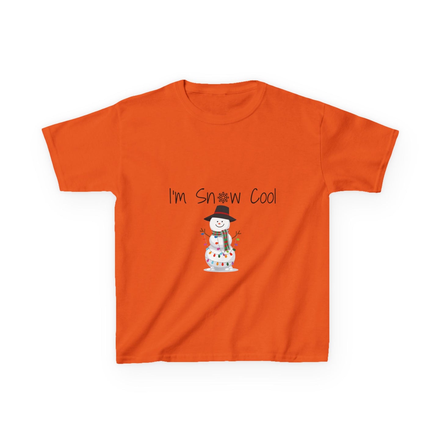 I'm Snow Cool Kids Tee - Fun Holiday Snowman Shirt for Boys and Girls