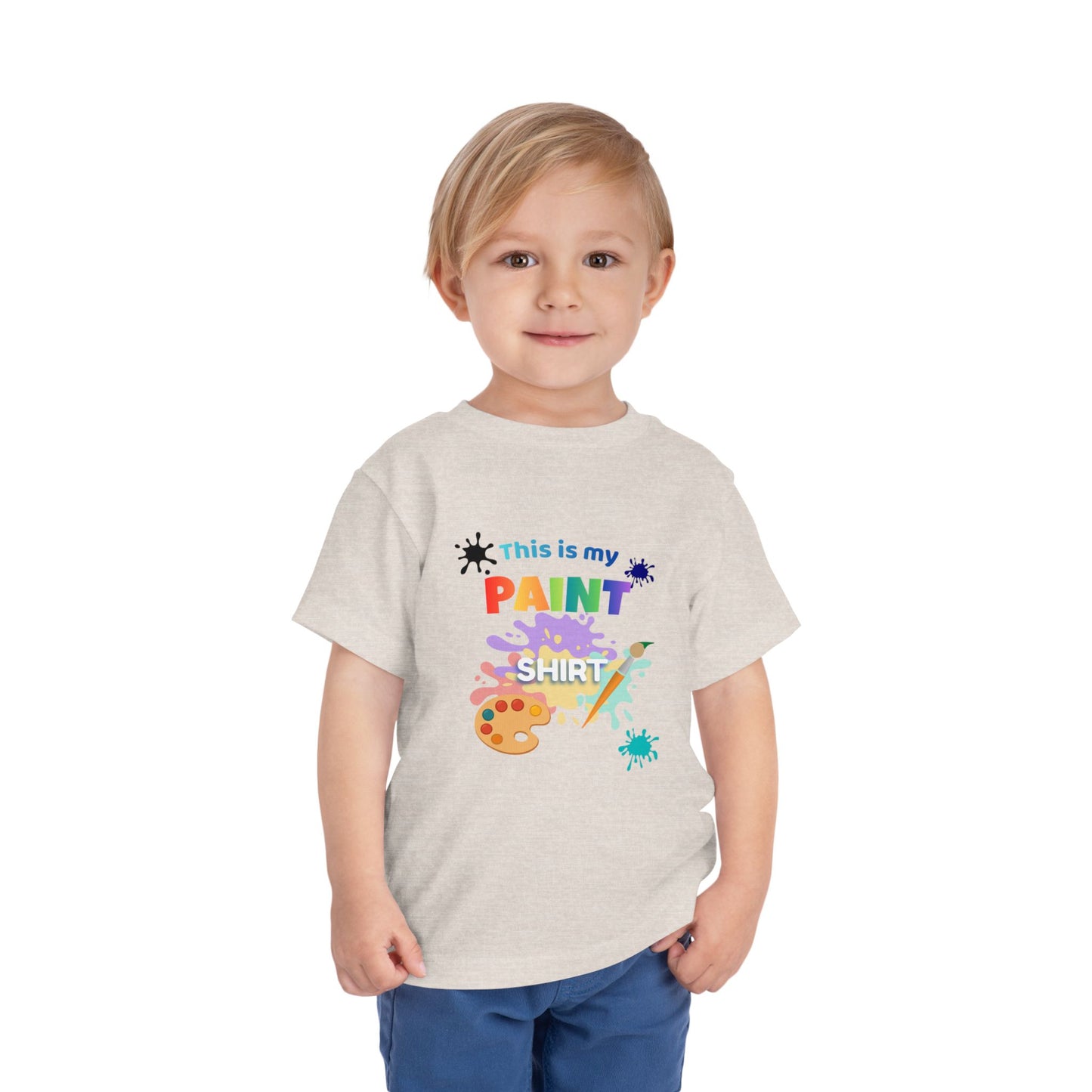 This Is My Paint Shirt Toddler Tee | Kids Painting Art Splash Shirt