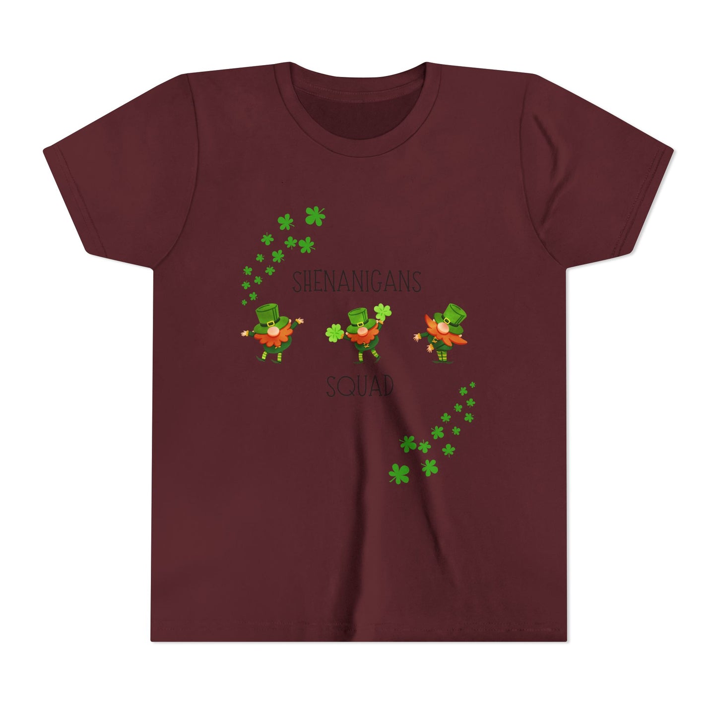 Shenanigans Squad Youth Tee | St. Patrick's Day Leprechaun Shamrock Shirt
