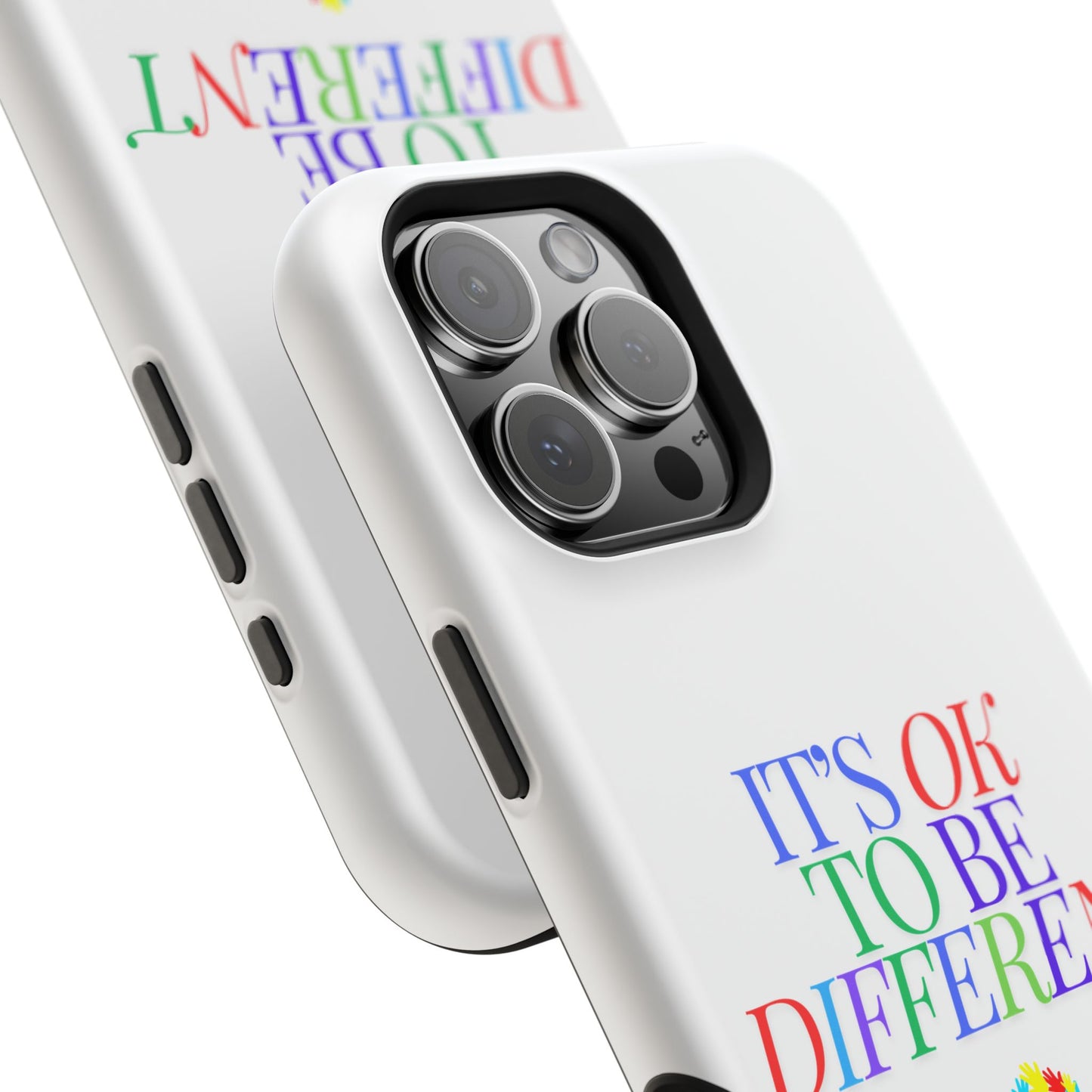 Autism Support Ribbon: It's Okay to Be Different - ASD Awareness Phone Case
