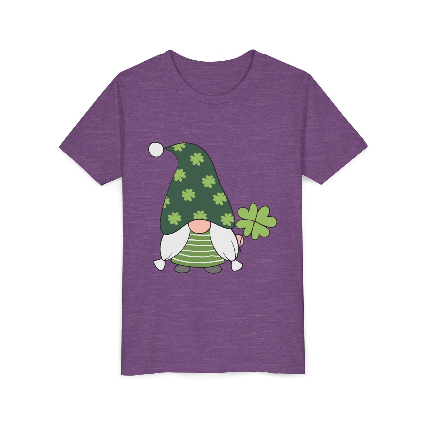 Shamrock Gnome Youth Tee | St. Patrick's Day Clover Kids Shirt