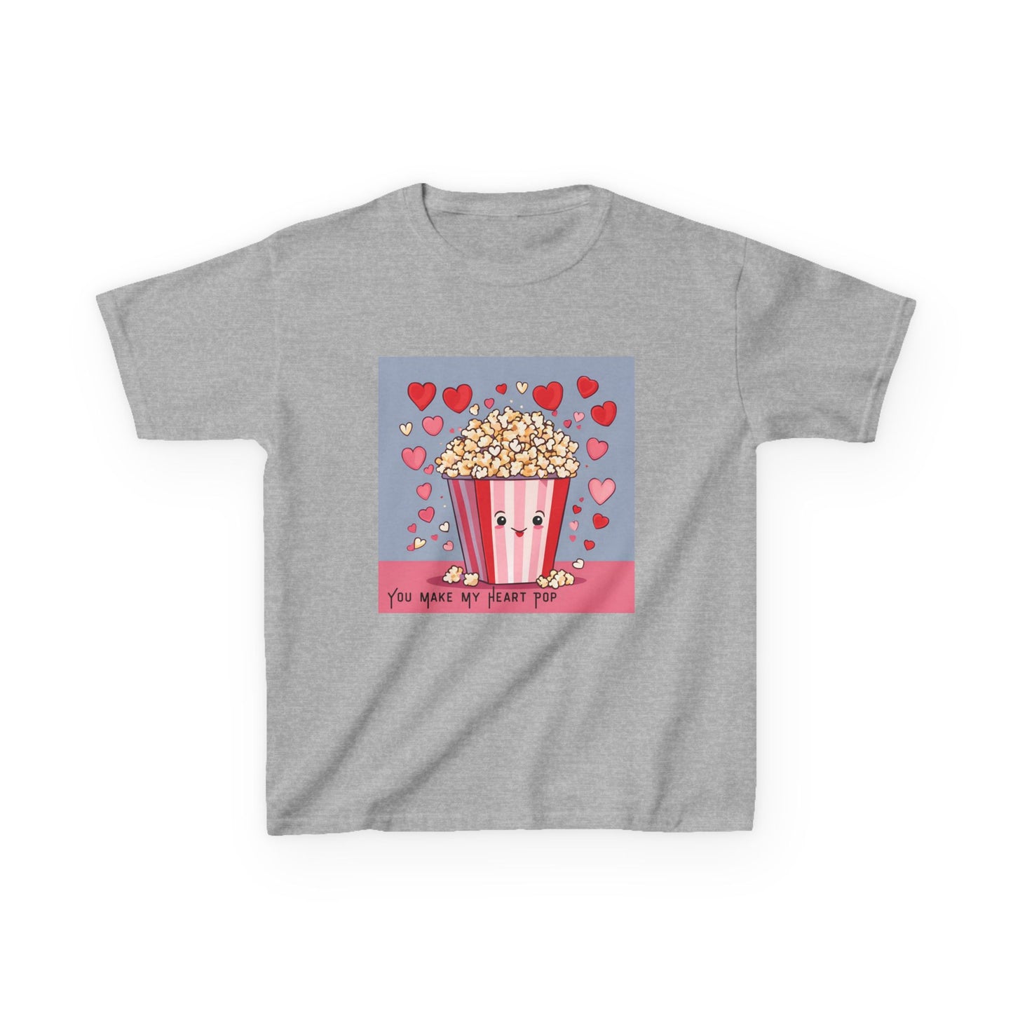 You Make My Heart Pop - Popcorn Valentine's Kids Tee