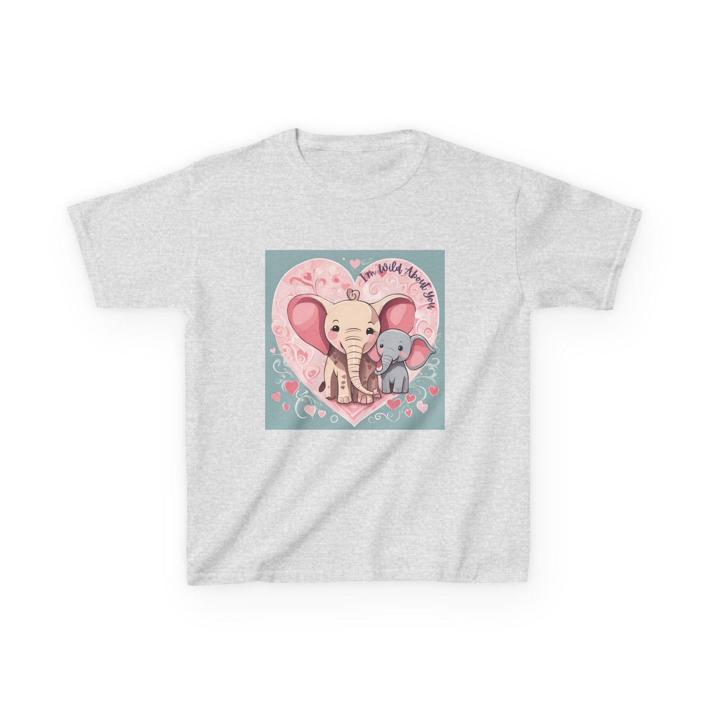 I'm Wild About You - Elephant Duo Valentine's Kids Tee