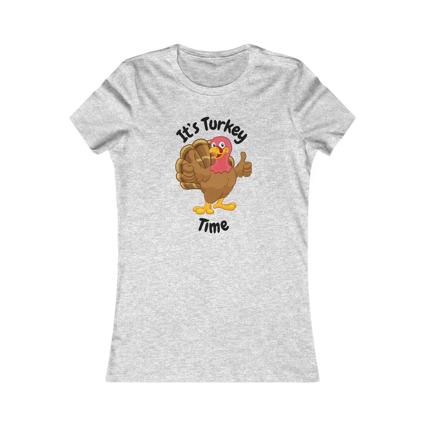 Turkey Time Thanksgiving Shirt (BF) - Fun Cartoon Turkey Tee for Holiday Feasts