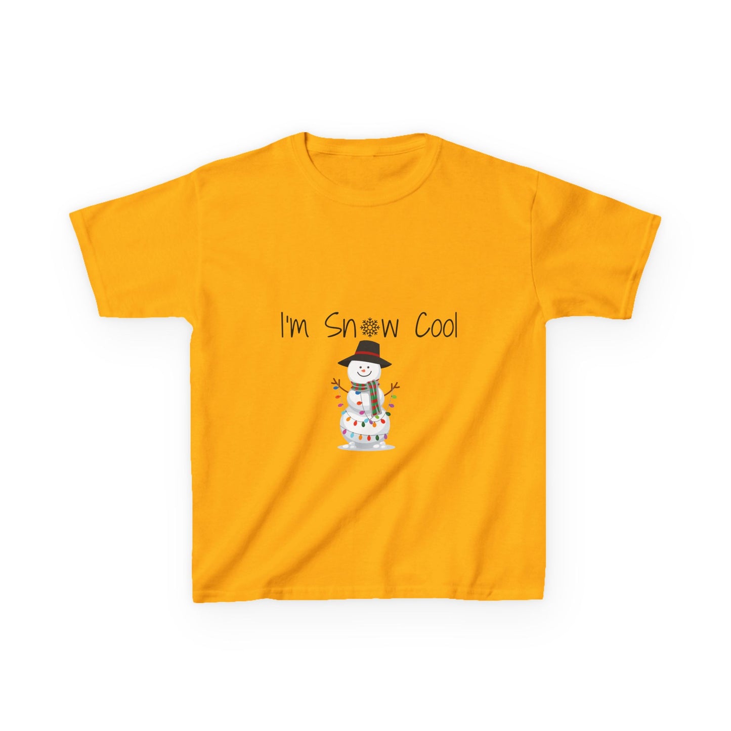 I'm Snow Cool Kids Tee - Fun Holiday Snowman Shirt for Boys and Girls