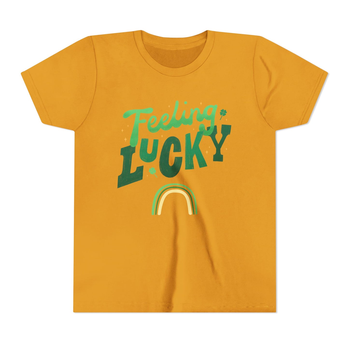 Feeling Lucky rainbow Youth Tee | St. Patrick's Day kids shirt