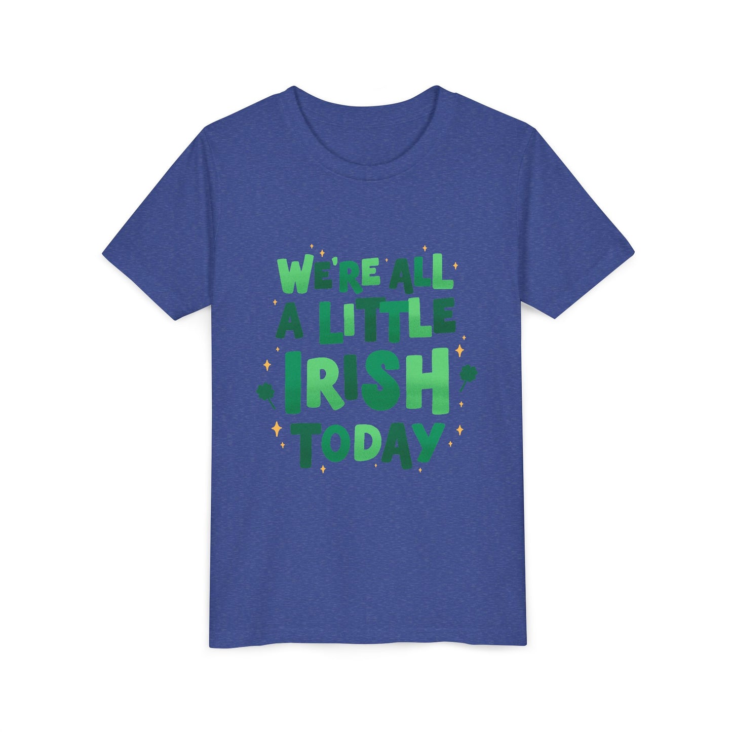 We are All A Little Irish Today Youth Tee | St. Patricks Day Shamrock Shirt