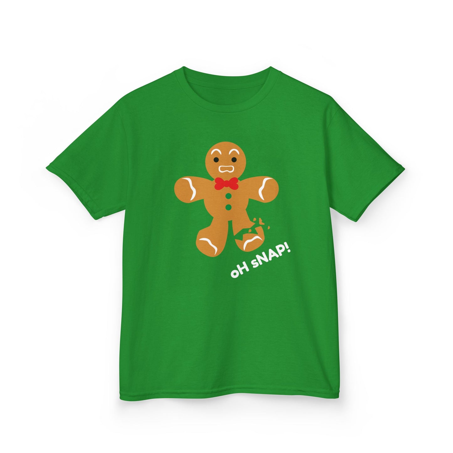 Oh Snap! Broken Gingerbread boy Kids Tee - Funny Holiday Shirt for Christmas and Gingerbread Fans