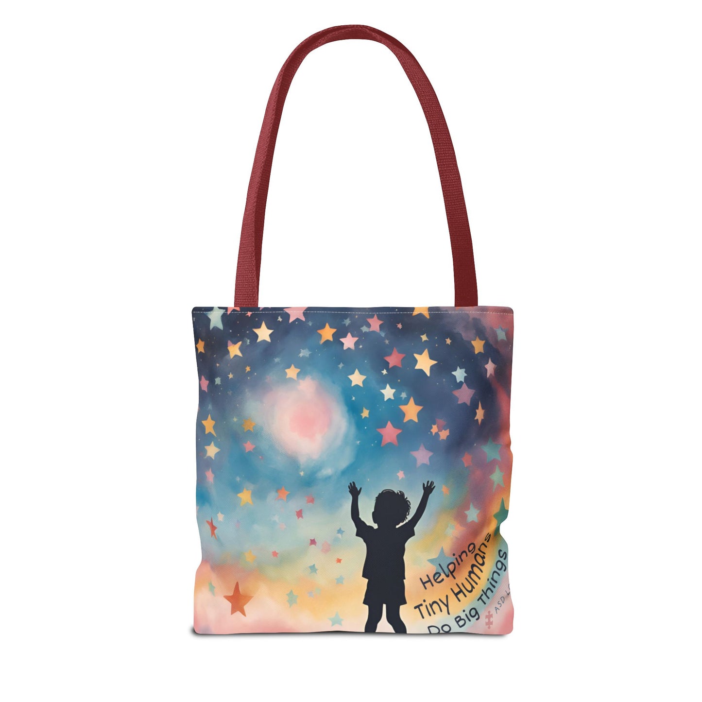 Helping Tiny Humans Do Big Things Tote - Inspiring Kids to Reach for the Stars