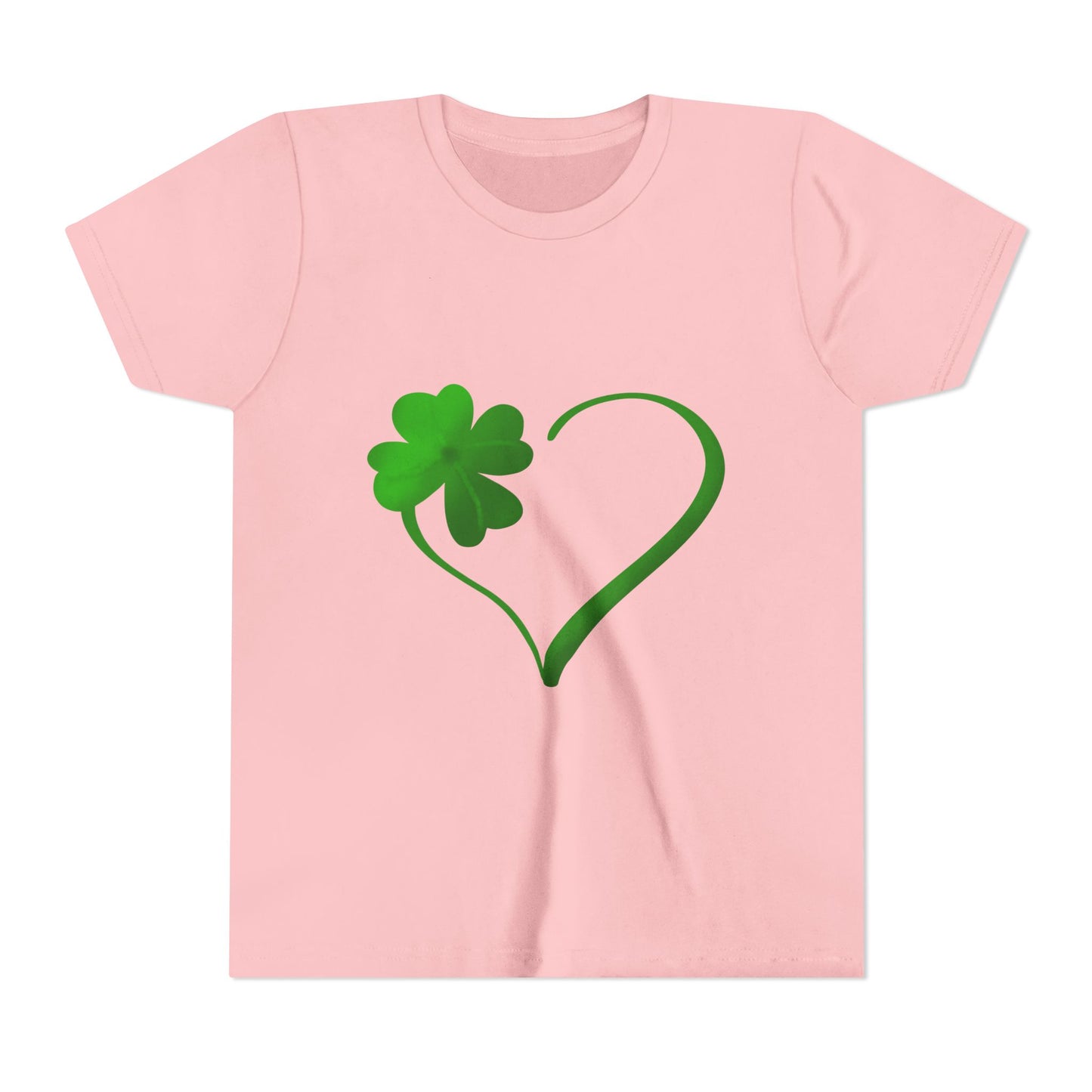 Shamrock Heart Youth Tee | St. Patrick's Day Clover Kids Shirt