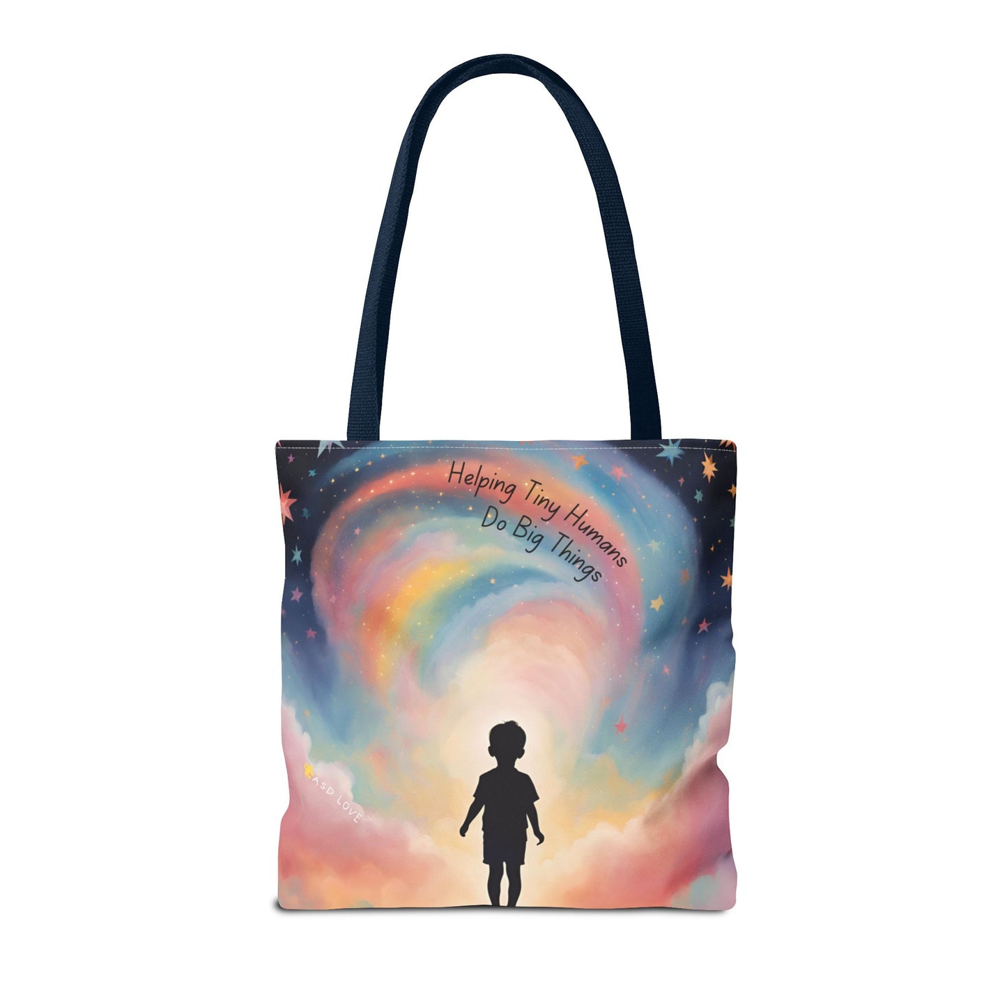 Helping Tiny Humans Do Big Things Tote - Inspiring Kids to Reach for the Stars