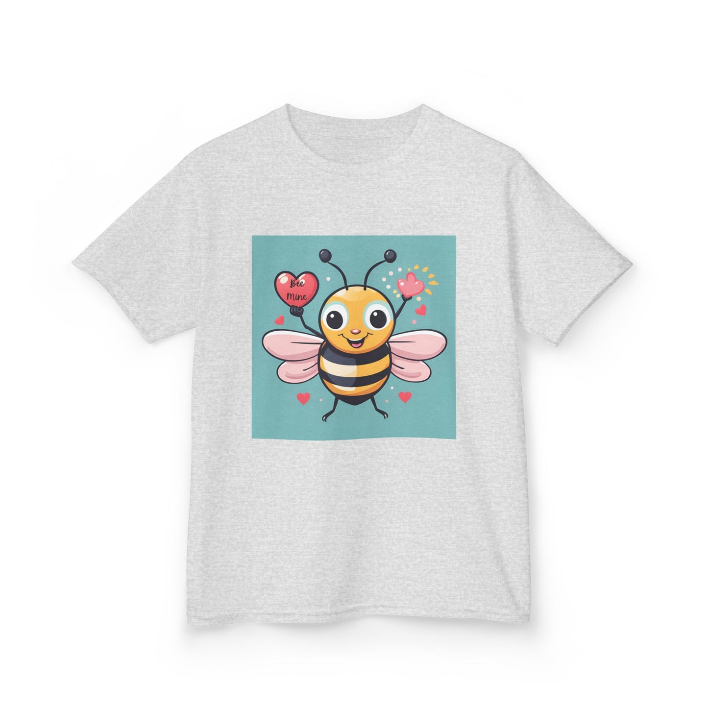 Bee Mine - Heart LIfting Bumble Bee Valentine's Kids Tee