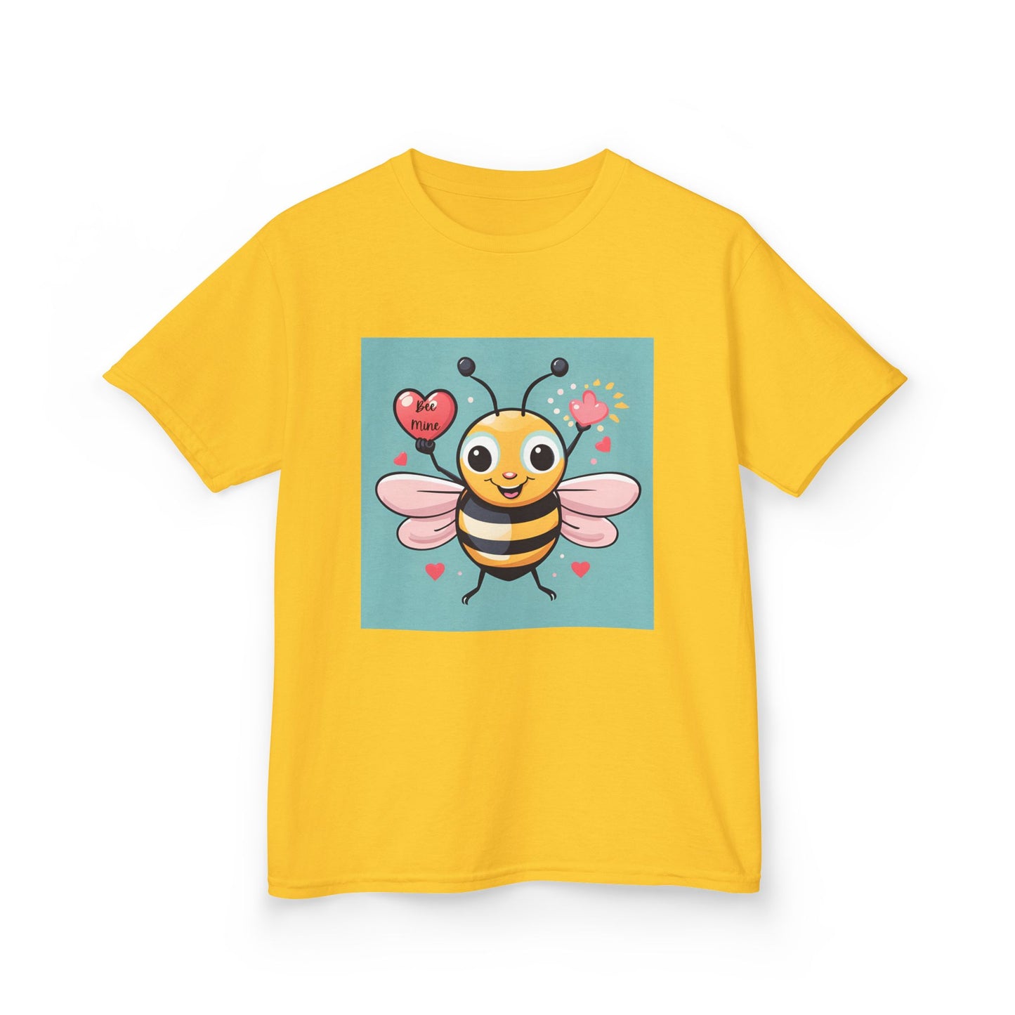 Bee Mine - Heart LIfting Bumble Bee Valentine's Kids Tee