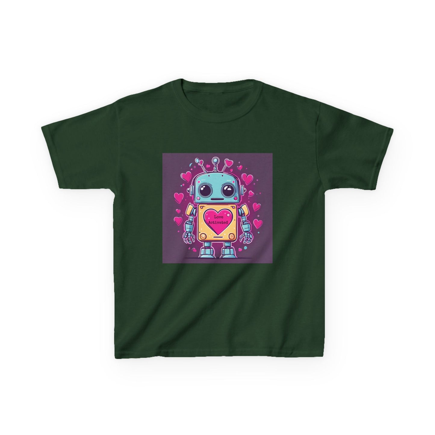 Love Activated - Robot Valentine's Kids' Tee