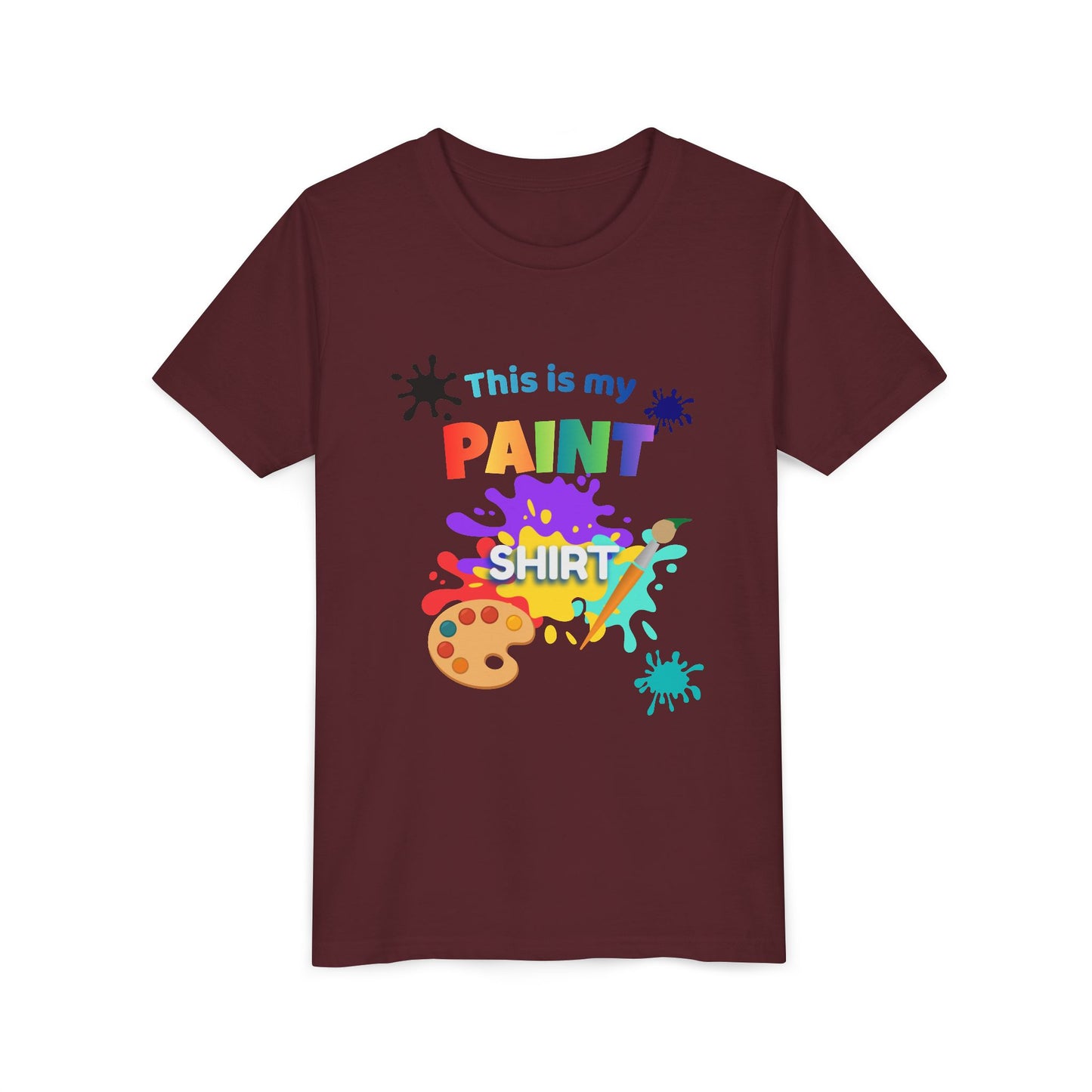 This Is My Paint Shirt Youth Tee SP | Kids Art Palette T-Shirt