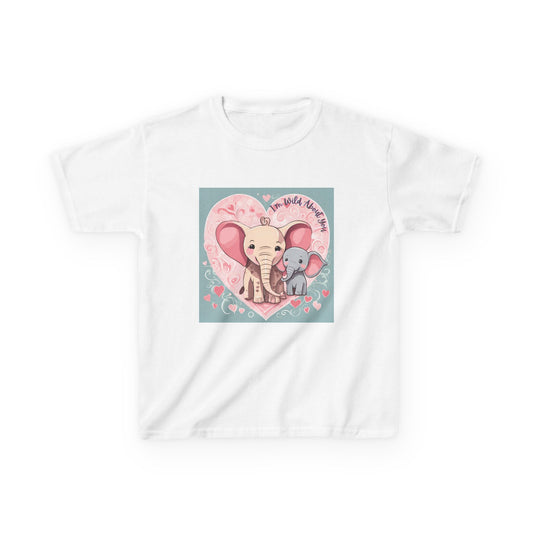 I'm Wild About You - Elephant Duo Valentine's Kids Tee