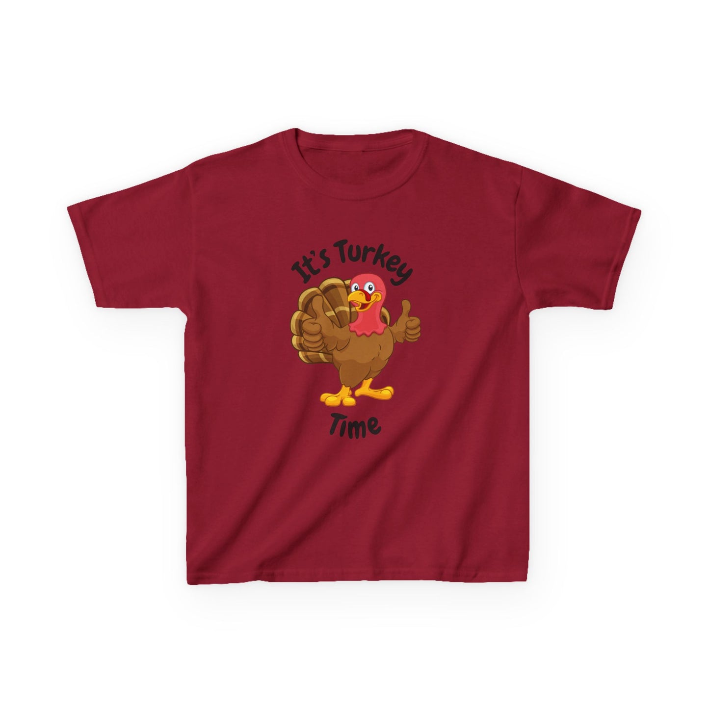 It's Turkey Time Kid Tee - Fun Thanksgiving Shirt for Boys and Girls