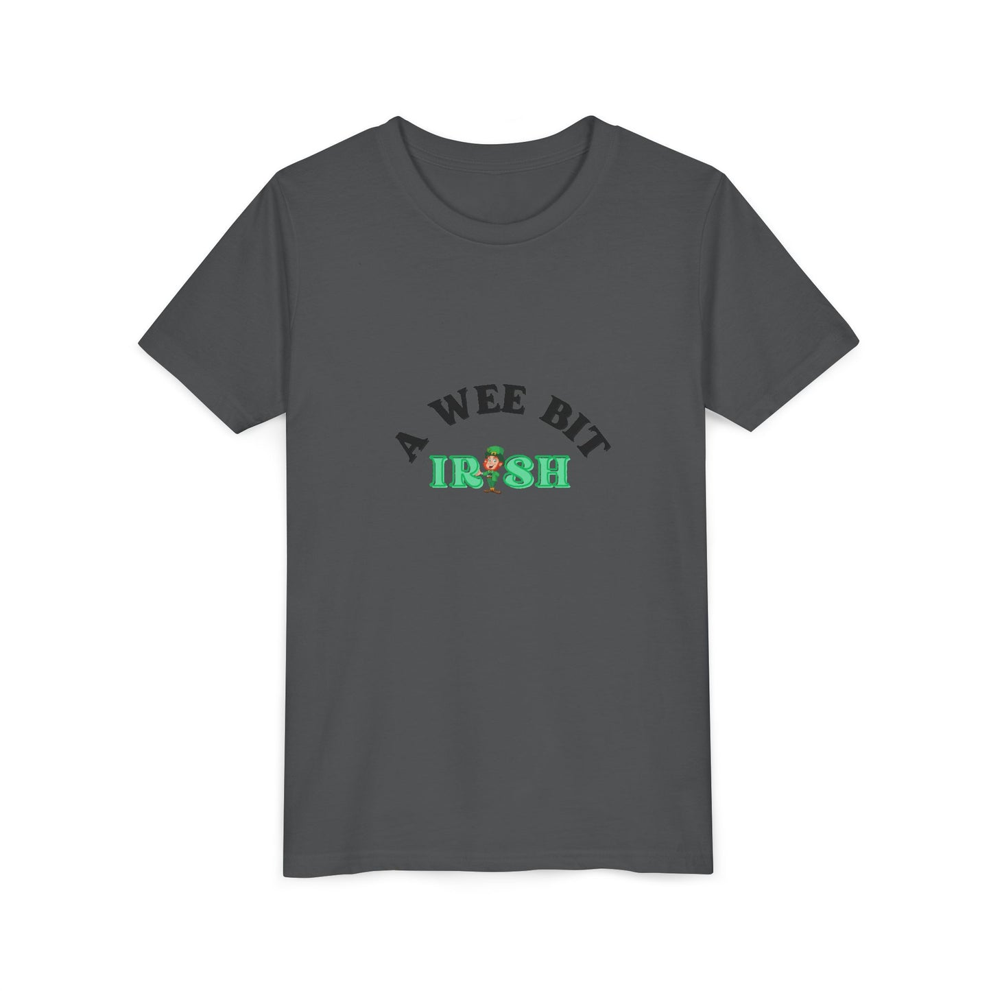 A Wee Bit Irish Youth Tee | St. Patrick's Day Shamrock Kids Shirt