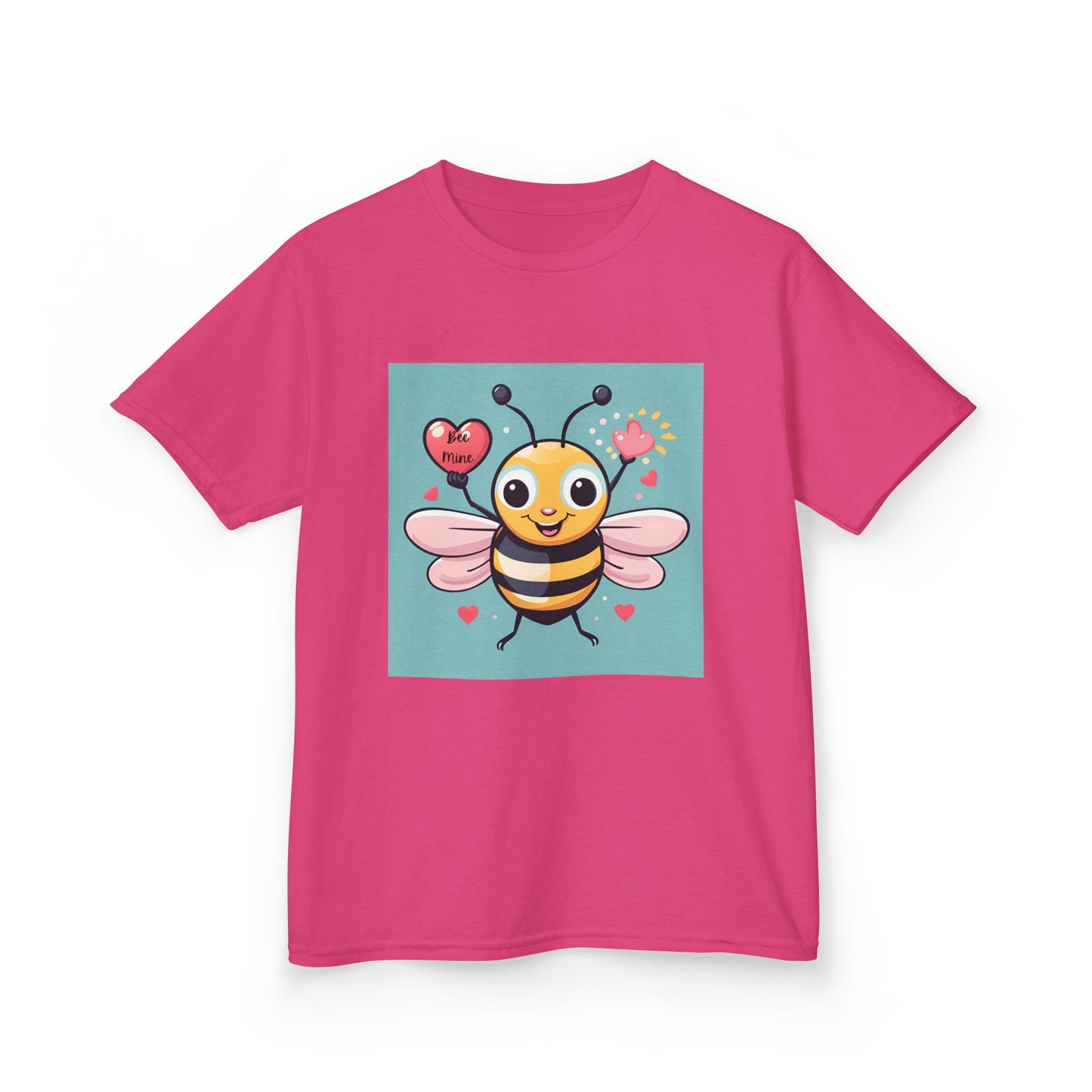 Bee Mine - Heart LIfting Bumble Bee Valentine's Kids Tee