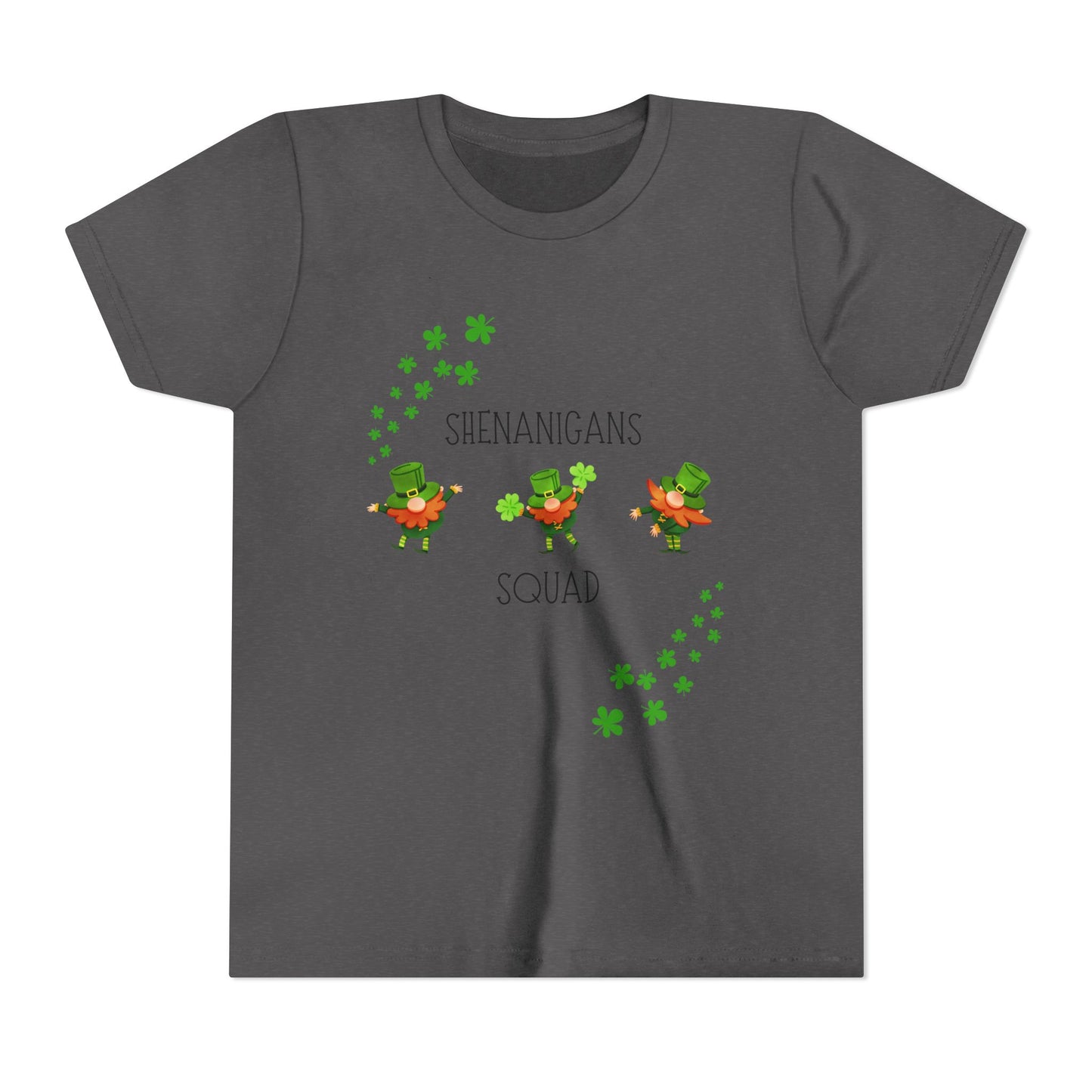 Shenanigans Squad Youth Tee | St. Patrick's Day Leprechaun Shamrock Shirt