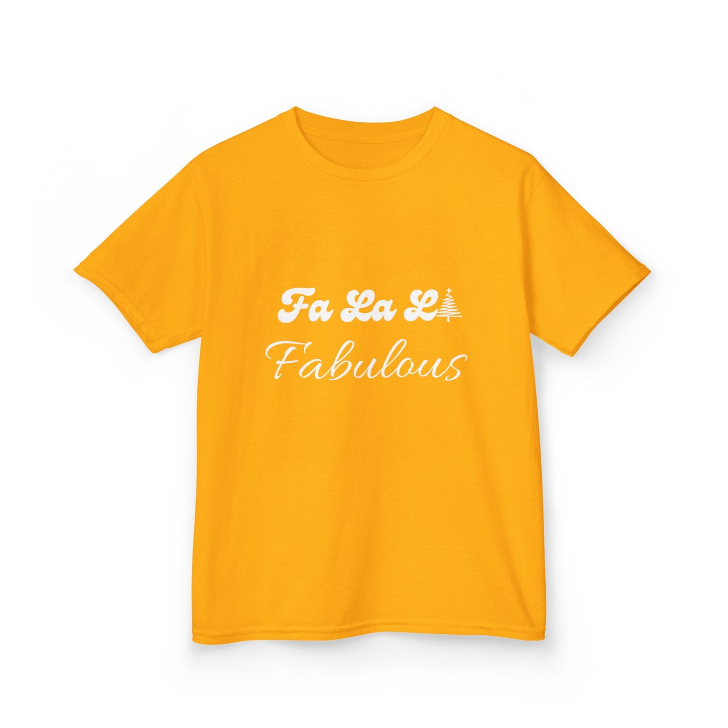 Fa La LA Fabulous Kids Tee - Fun Christmas Shirt for Boys and Girls