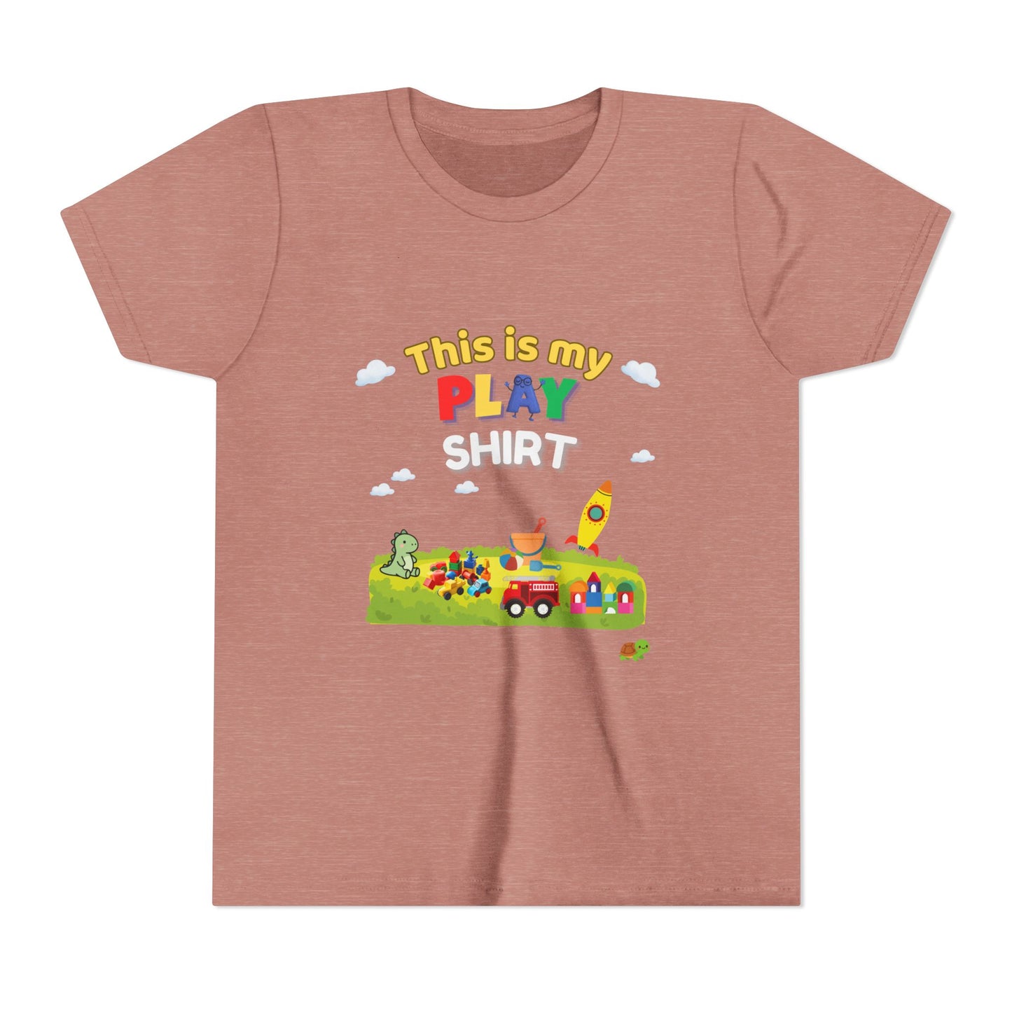 This is My Play Shirt Youth Tee | Toy Rocket, Blocks, Truck Kids Shirt