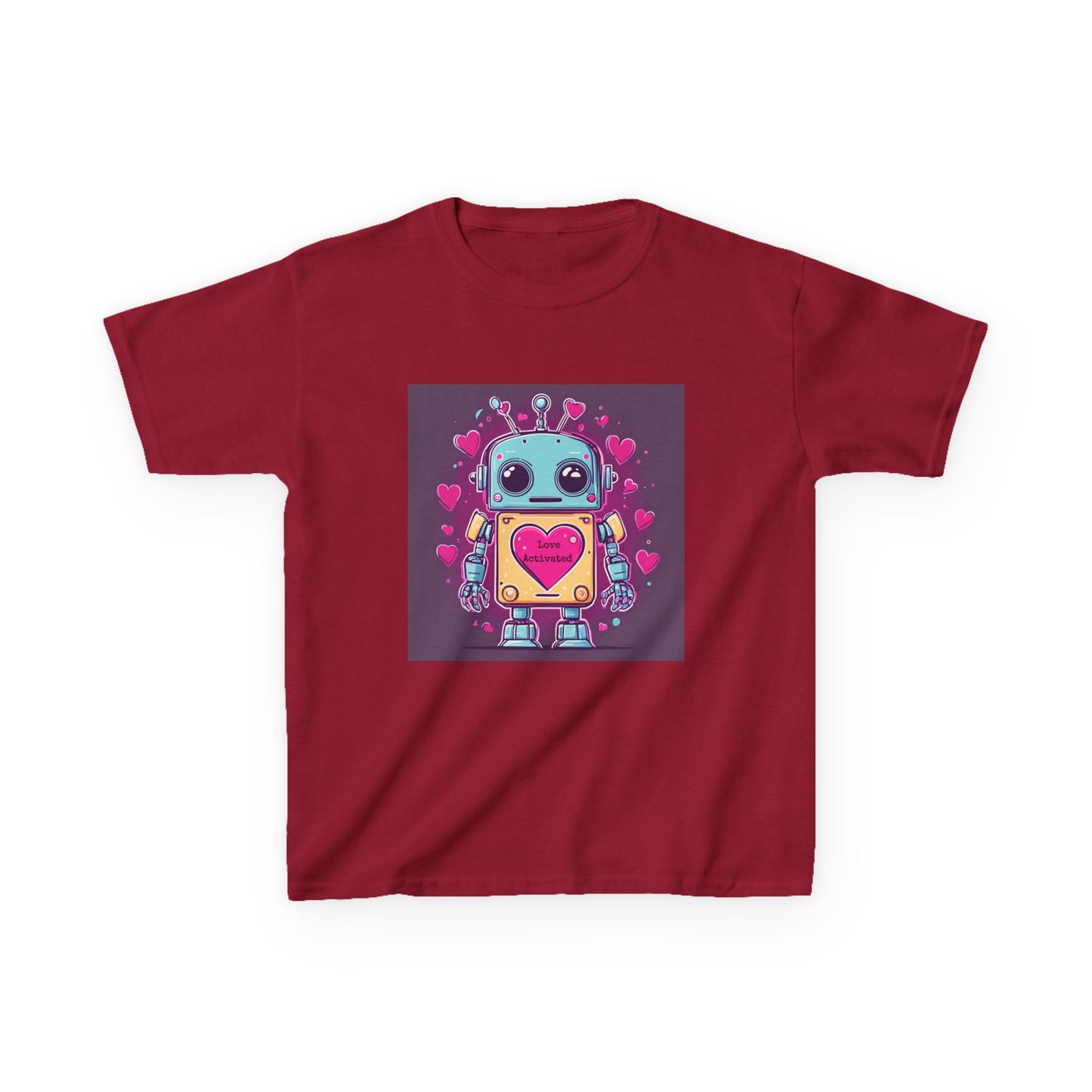 Love Activated - Robot Valentine's Kids' Tee