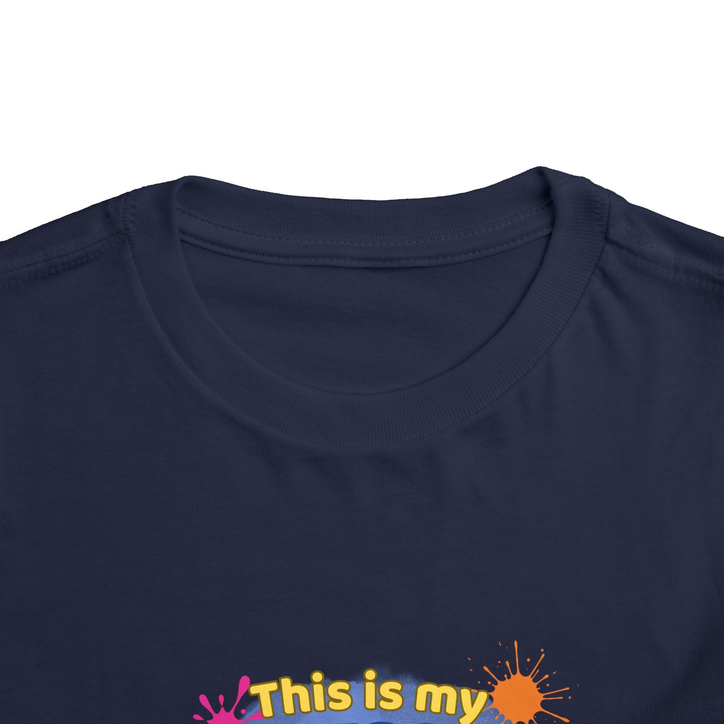 Messy Play Paint Splatter Toddler Tee | "This is my messy play shirt"