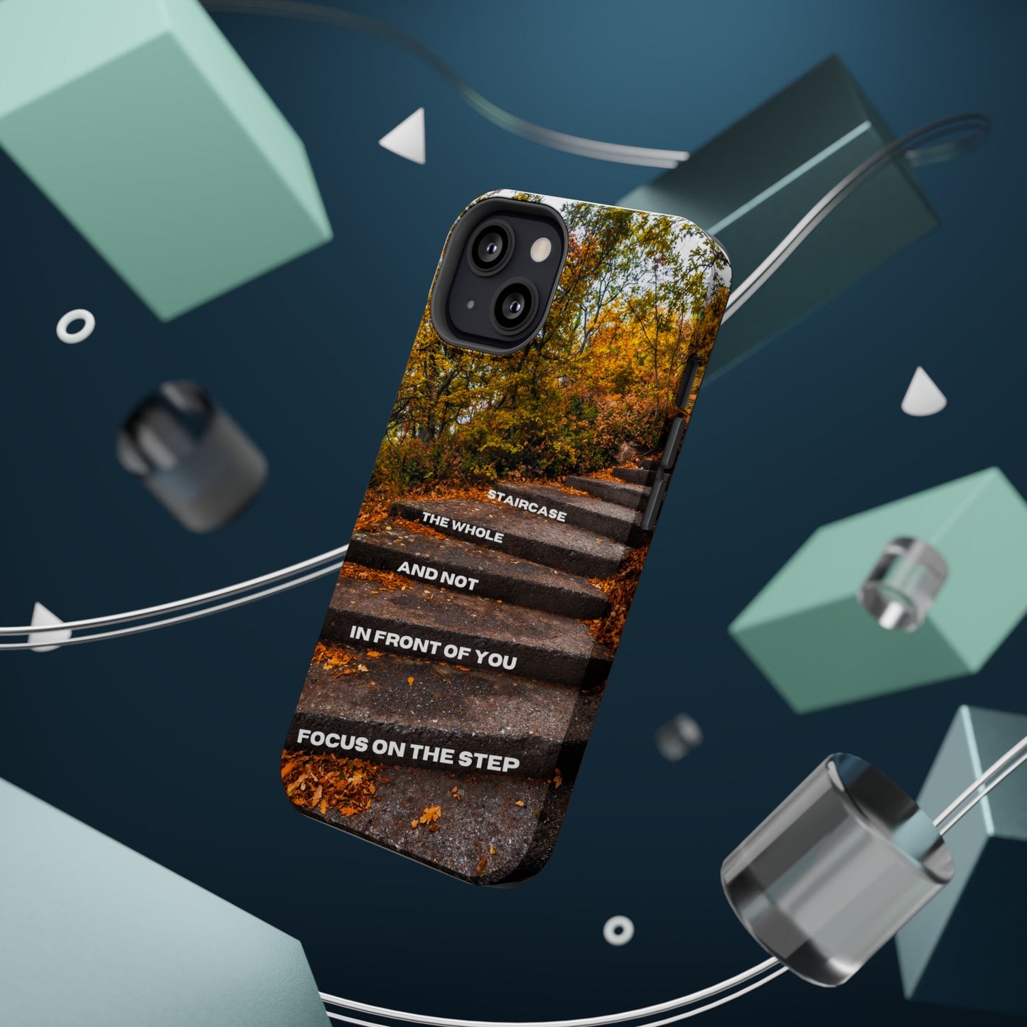 Autumn Steps: Focus on the Journey - Positive Reminder Phone Case