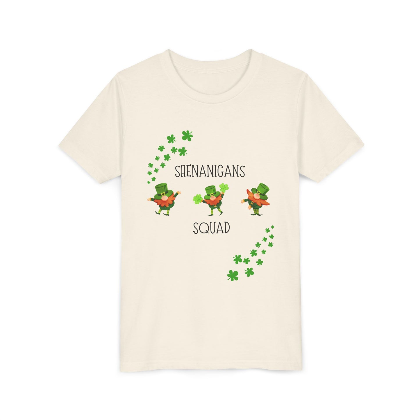 Shenanigans Squad Youth Tee | St. Patrick's Day Leprechaun Shamrock Shirt