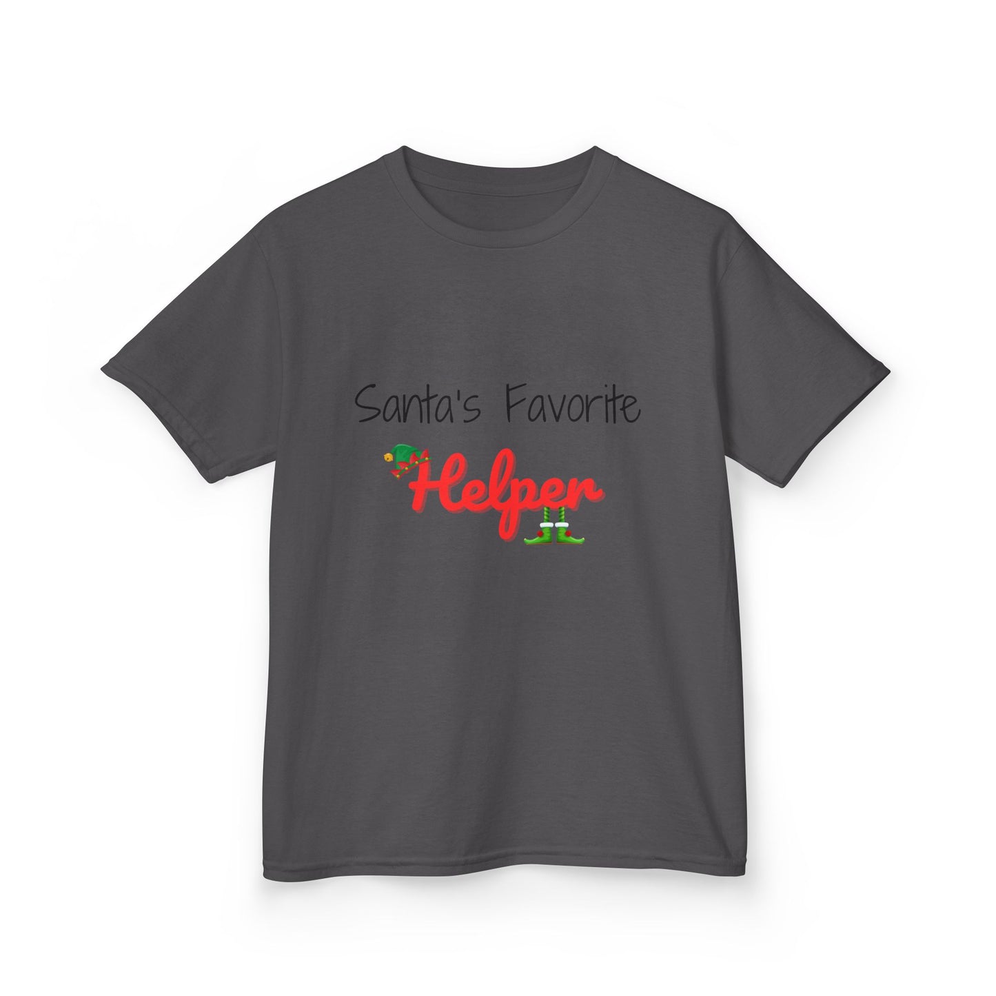 Santa's Favorite Helper Kids Tee - Cute Christmas Shirt for Boys and Girls