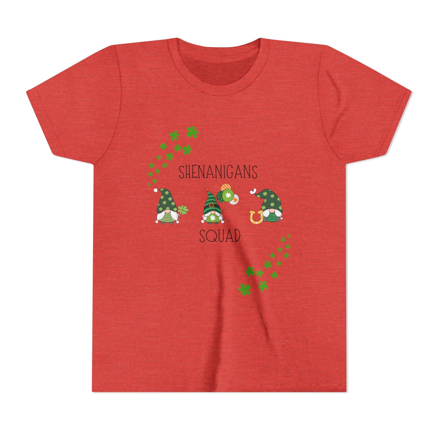 Shenanigans Squad Gnomes Youth Tee | St. Patrick's Day Shamrock Kids Shirt
