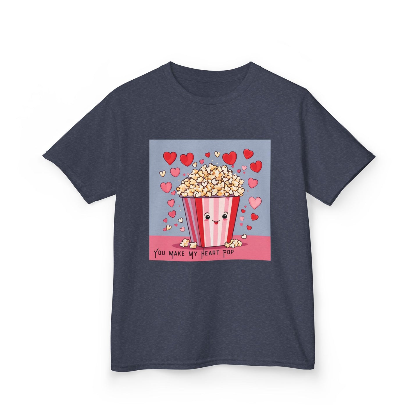 You Make My Heart Pop - Popcorn Valentine's Kids Tee