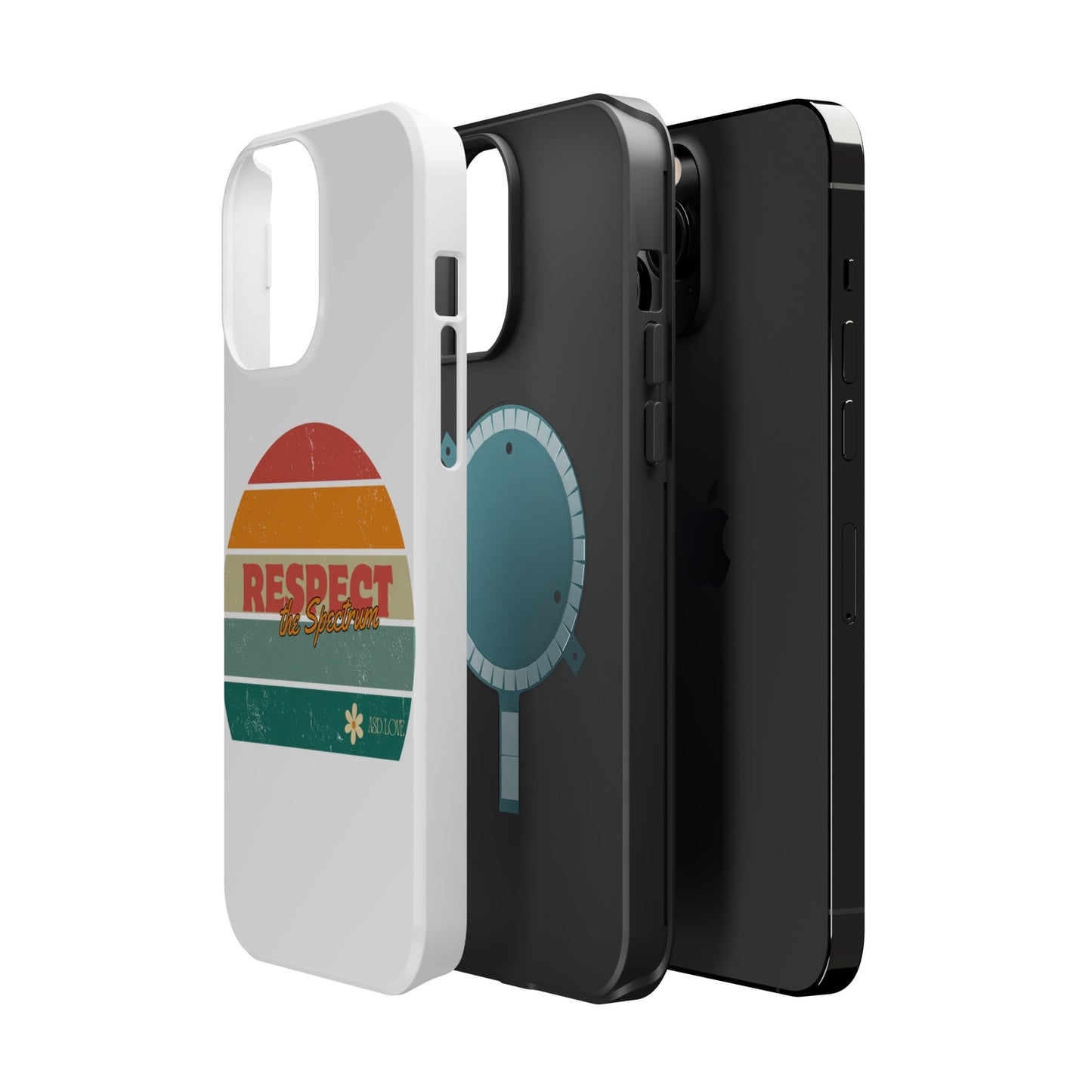 Vintage Rainbow: Respect the Spectrum - ASD Awareness Phone Case