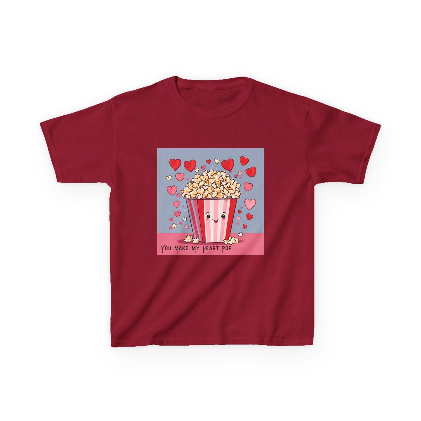 You Make My Heart Pop - Popcorn Valentine's Kids Tee