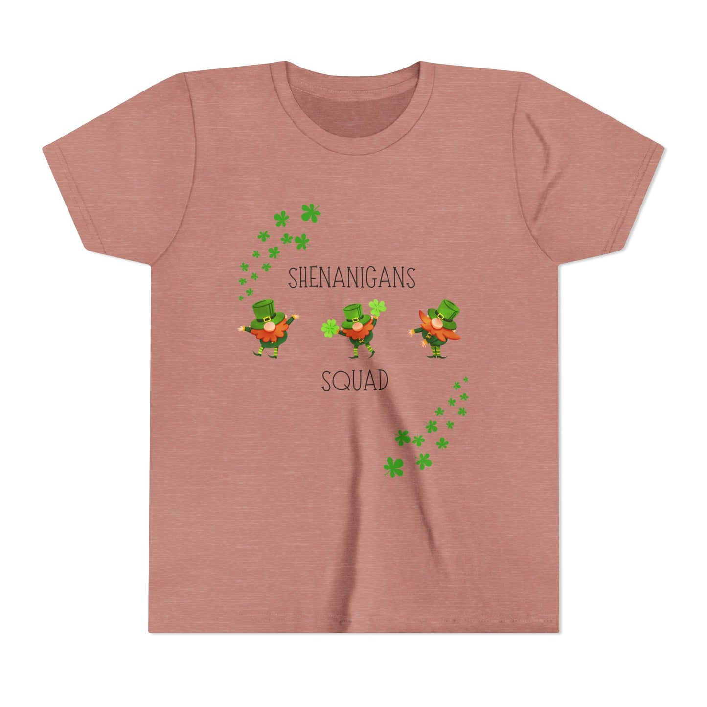 Shenanigans Squad Youth Tee | St. Patrick's Day Leprechaun Shamrock Shirt