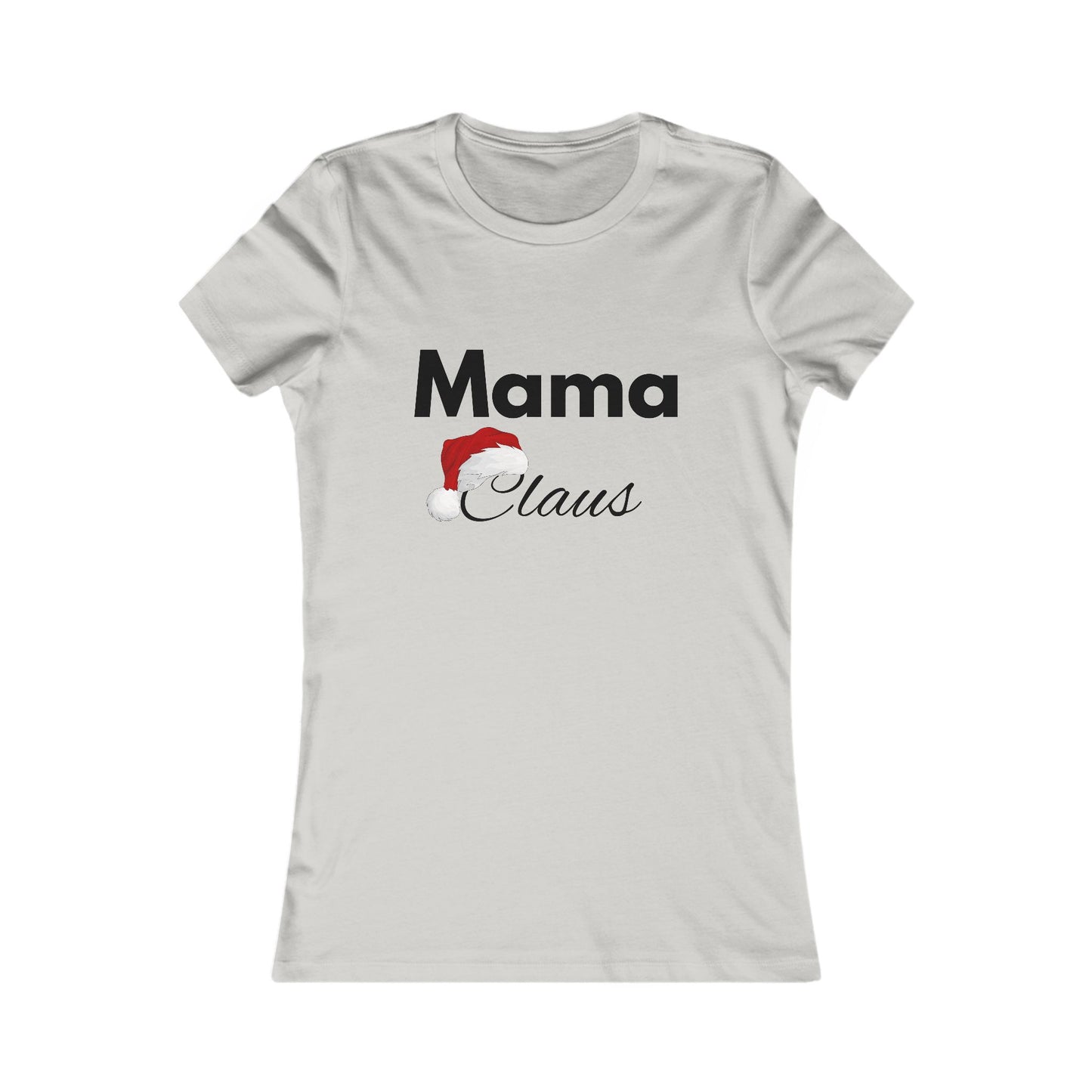 Mama Claus Christmas Shirt - Festive Holiday Tee for Moms with Santa Hat Design