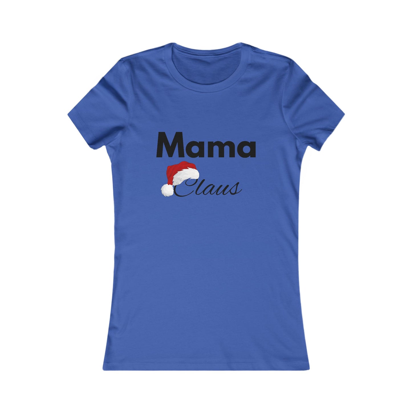 Mama Claus Christmas Shirt - Festive Holiday Tee for Moms with Santa Hat Design