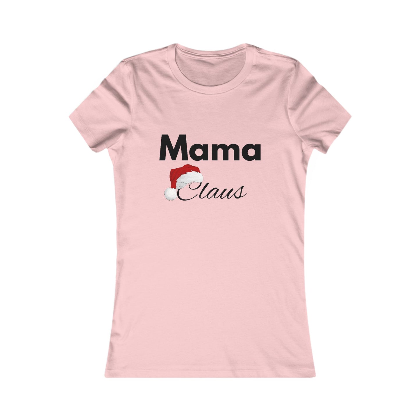 Mama Claus Christmas Shirt - Festive Holiday Tee for Moms with Santa Hat Design