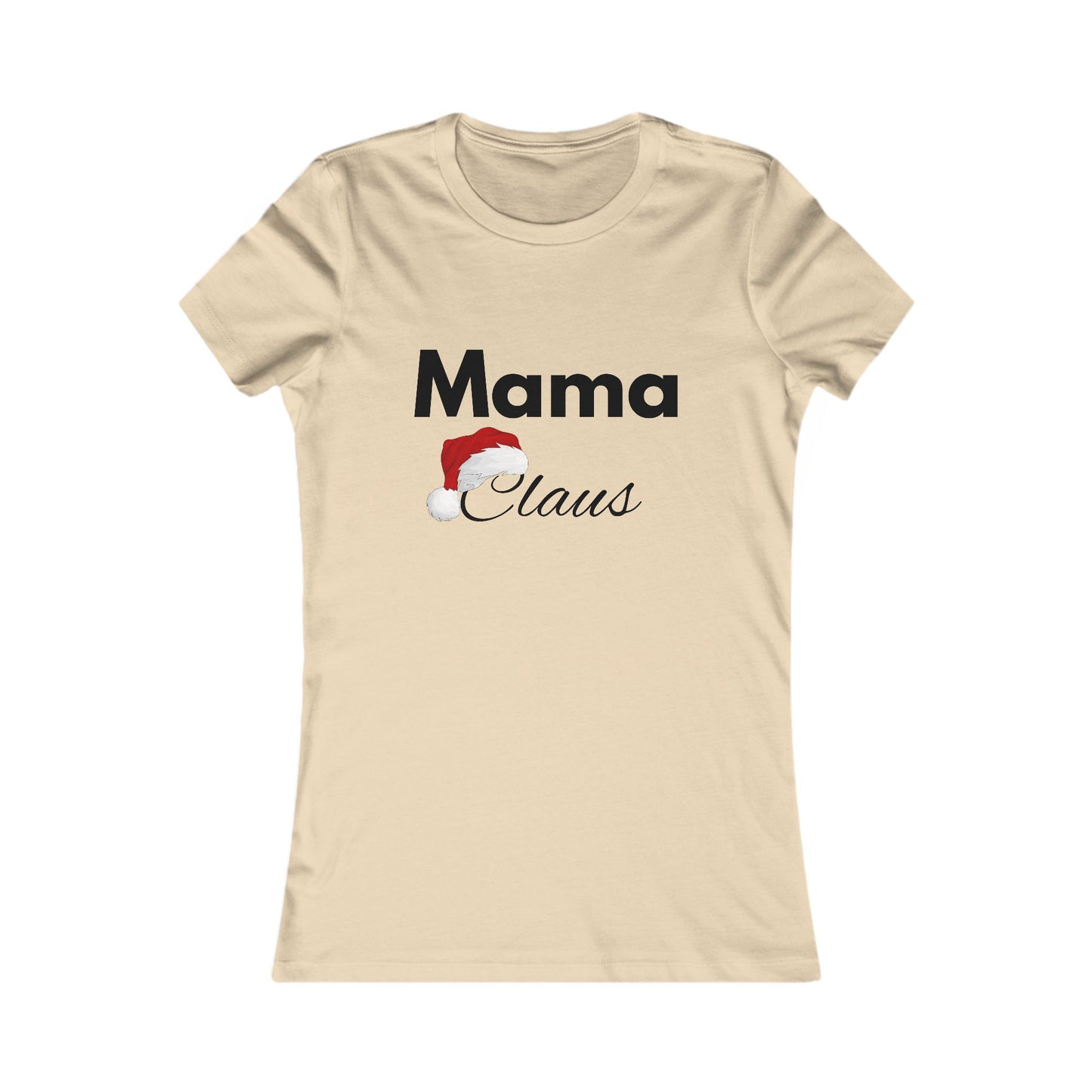 Mama Claus Christmas Shirt - Festive Holiday Tee for Moms with Santa Hat Design