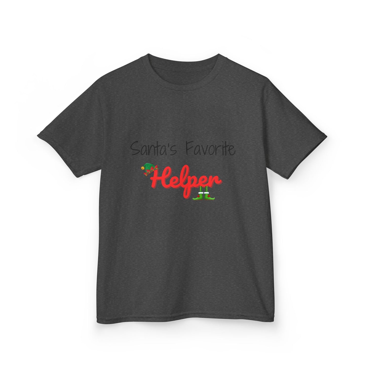 Santa's Favorite Helper Kids Tee - Cute Christmas Shirt for Boys and Girls