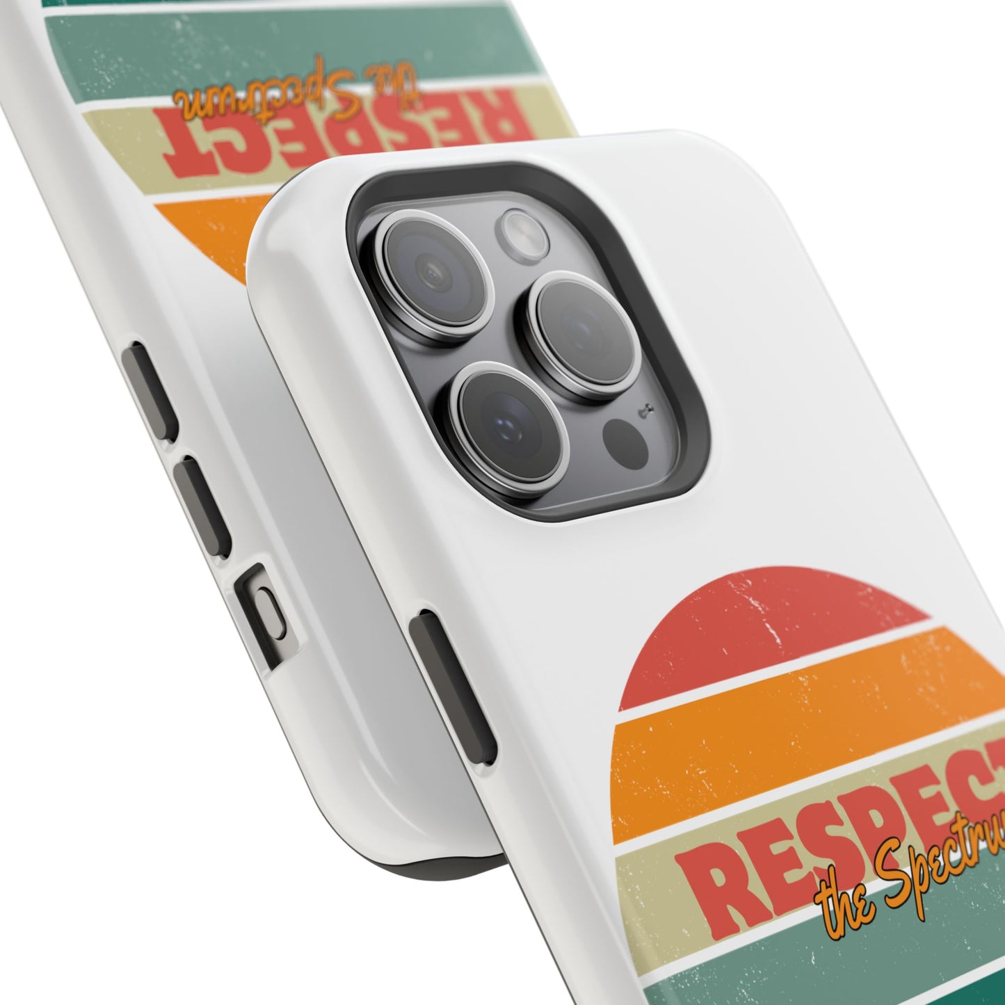 Vintage Rainbow: Respect the Spectrum - ASD Awareness Phone Case