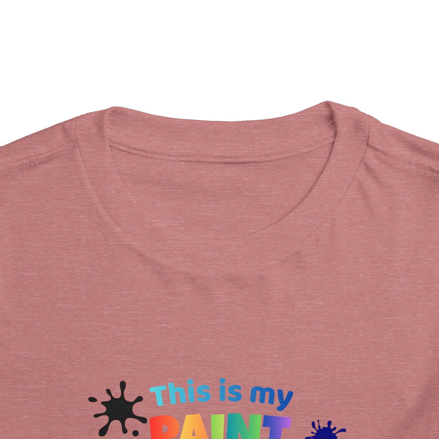 This Is My Paint Shirt Toddler Tee | Colorful Paint Palette Drips, Art Splash Design