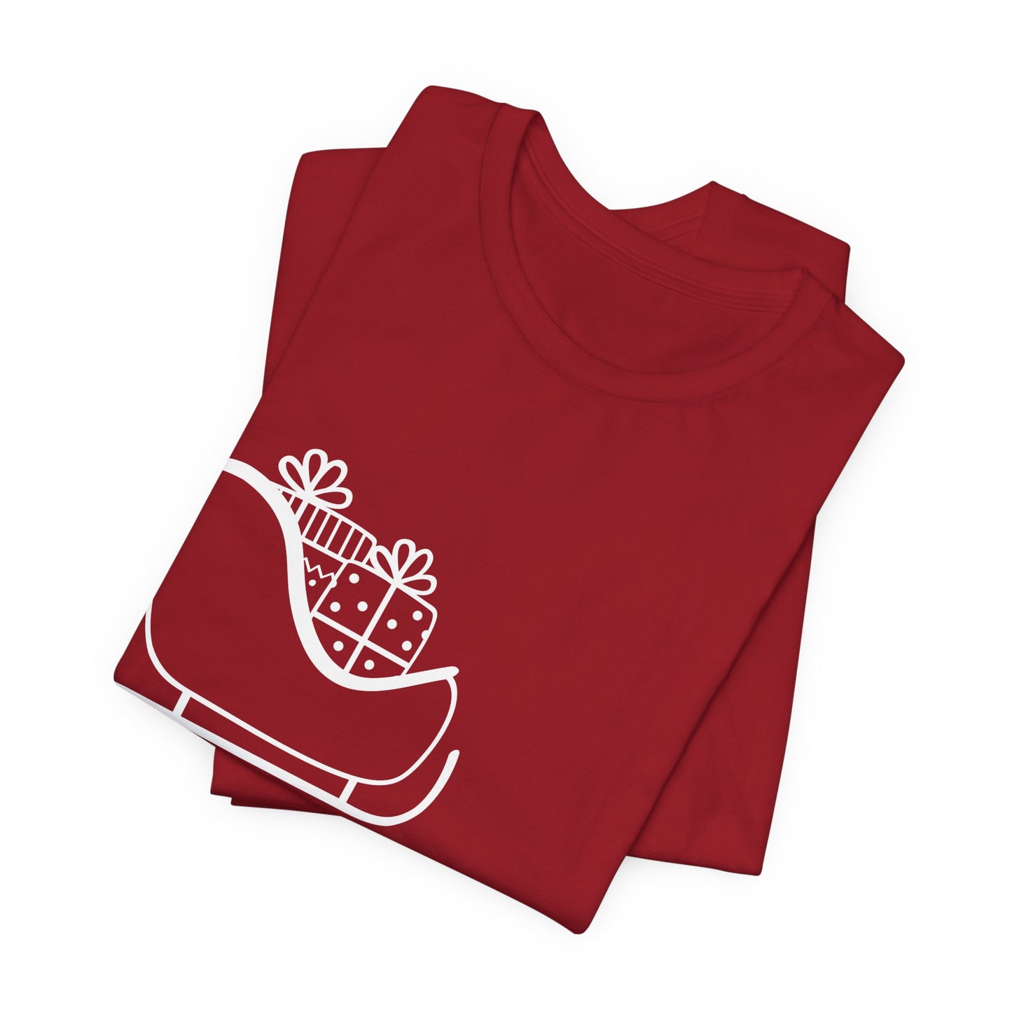 Sleigh All Day Holiday Shirt (WF) – Unisex Jersey Short Sleeve Tee | Holiday Gift | Funny Sleigh T-Shirt | Winter Snowflake Tee | Matching Family Outfit