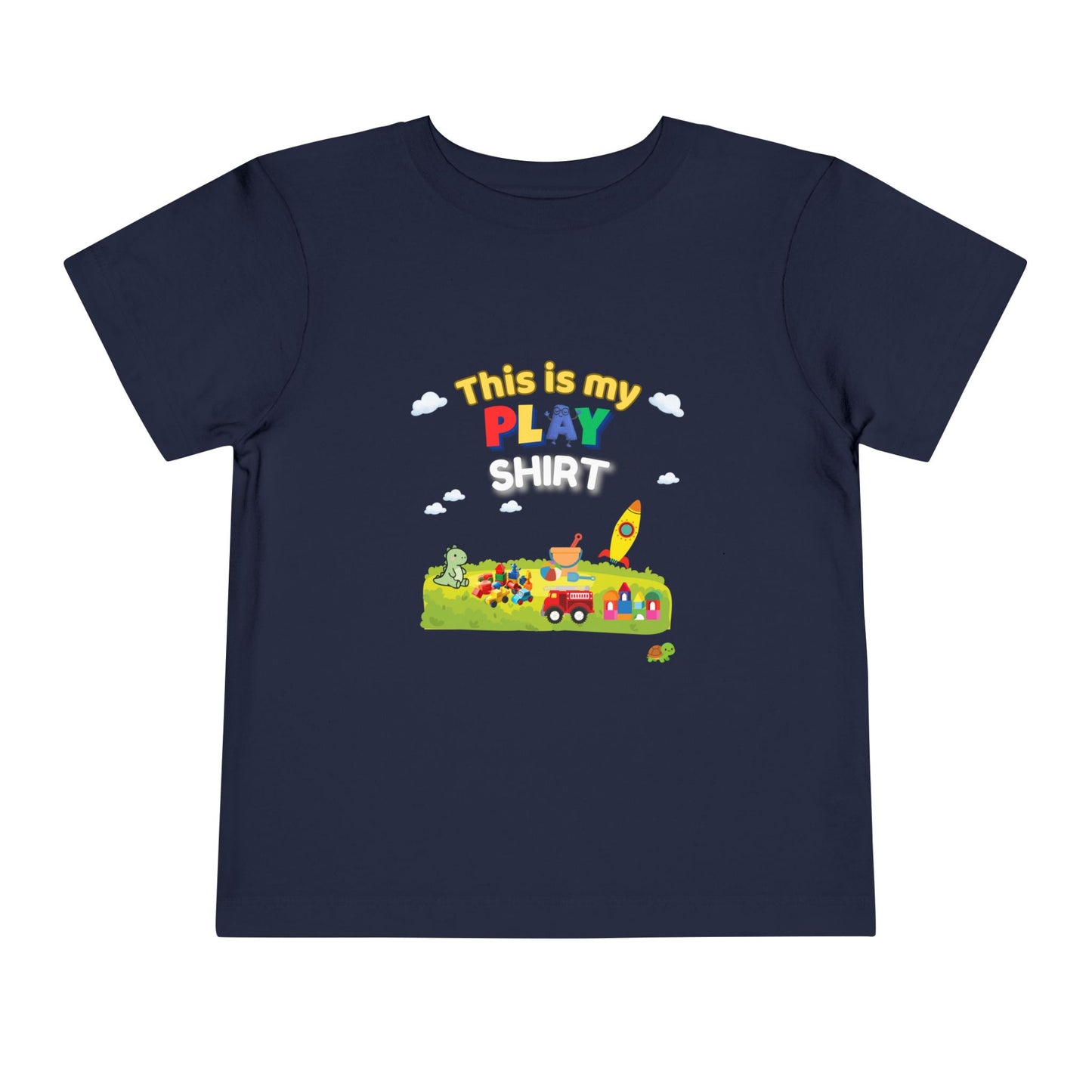 This Is My Play Shirt Toddler Tee | Toy Train, Blocks, Rocket
