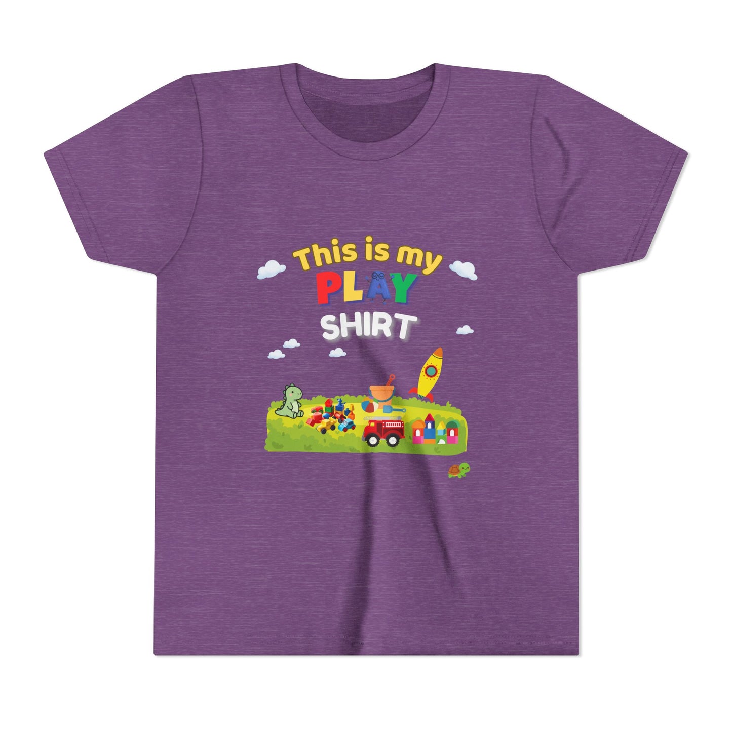 This is My Play Shirt Youth Tee | Toy Rocket, Blocks, Truck Kids Shirt