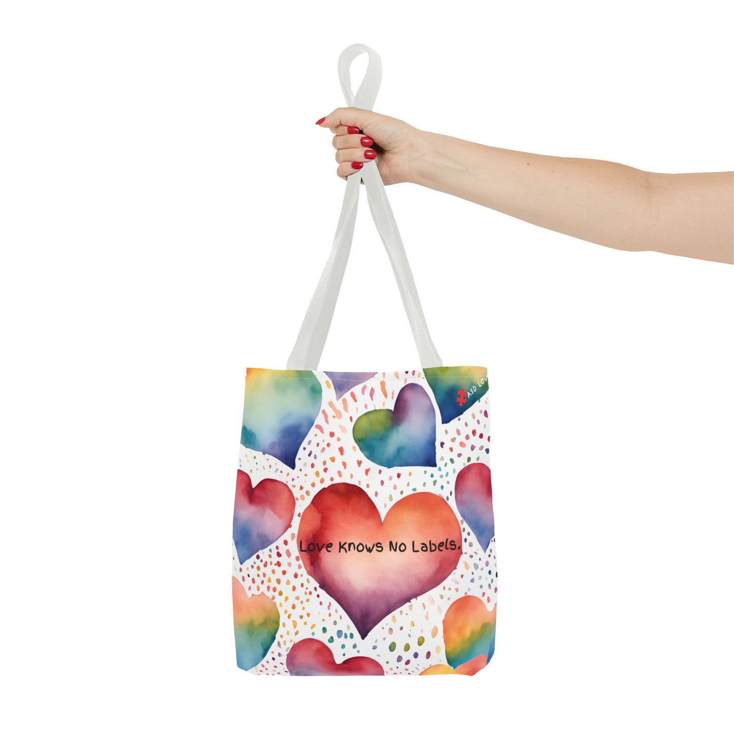 Love Knows No Labels Heart Balloons Tote Bag - Rise Above Division