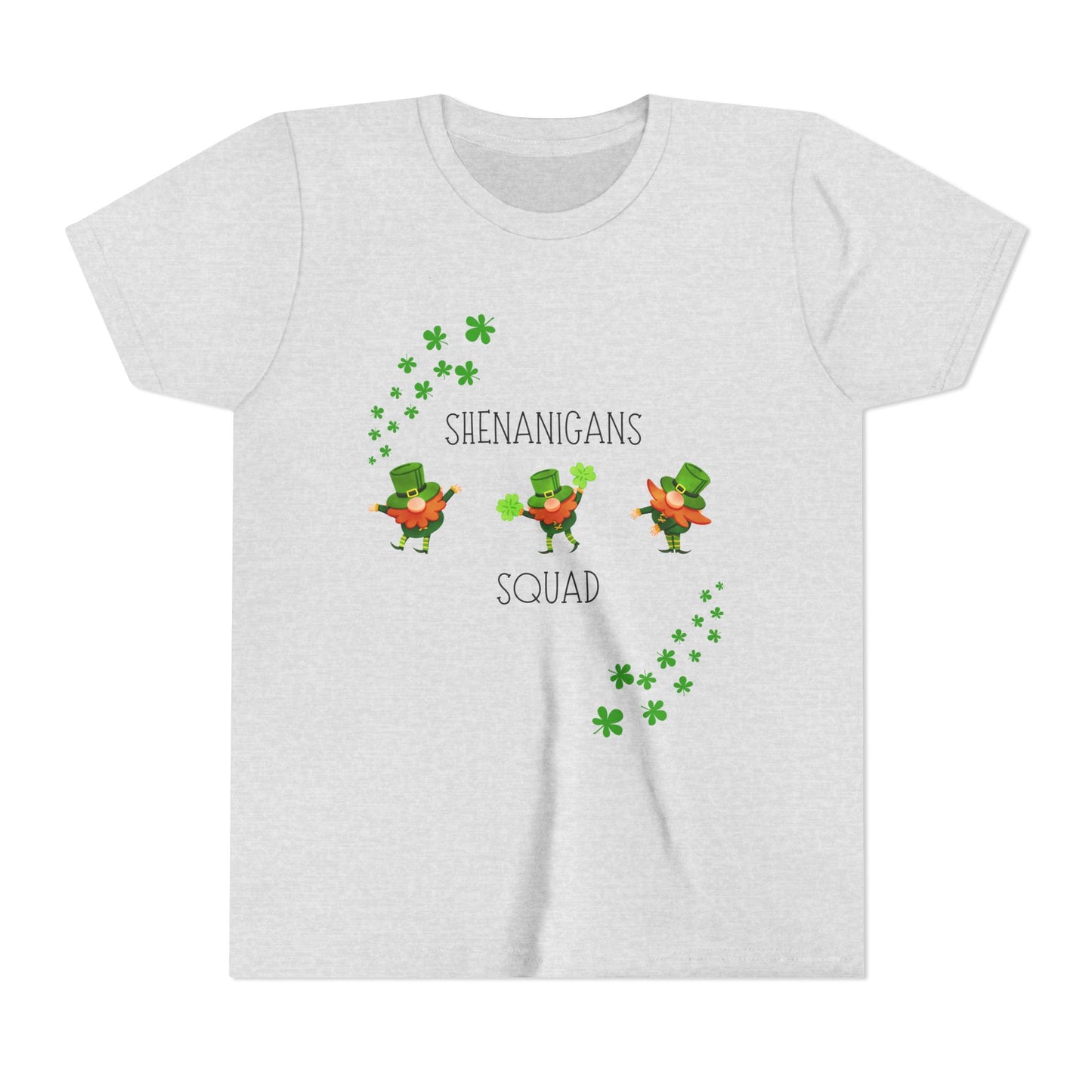 Shenanigans Squad Youth Tee | St. Patrick's Day Leprechaun Shamrock Shirt