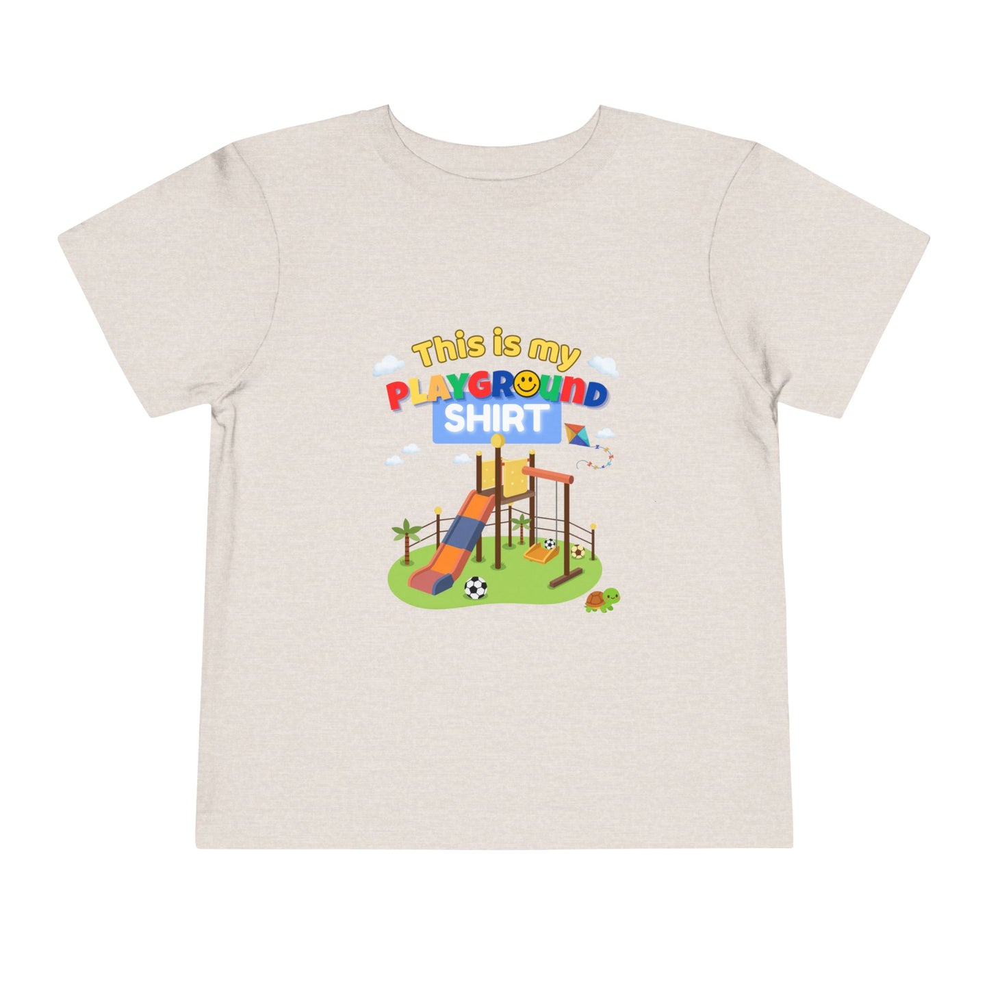 Playground Illustration Toddler Tee | Kids Slide Park Shirt