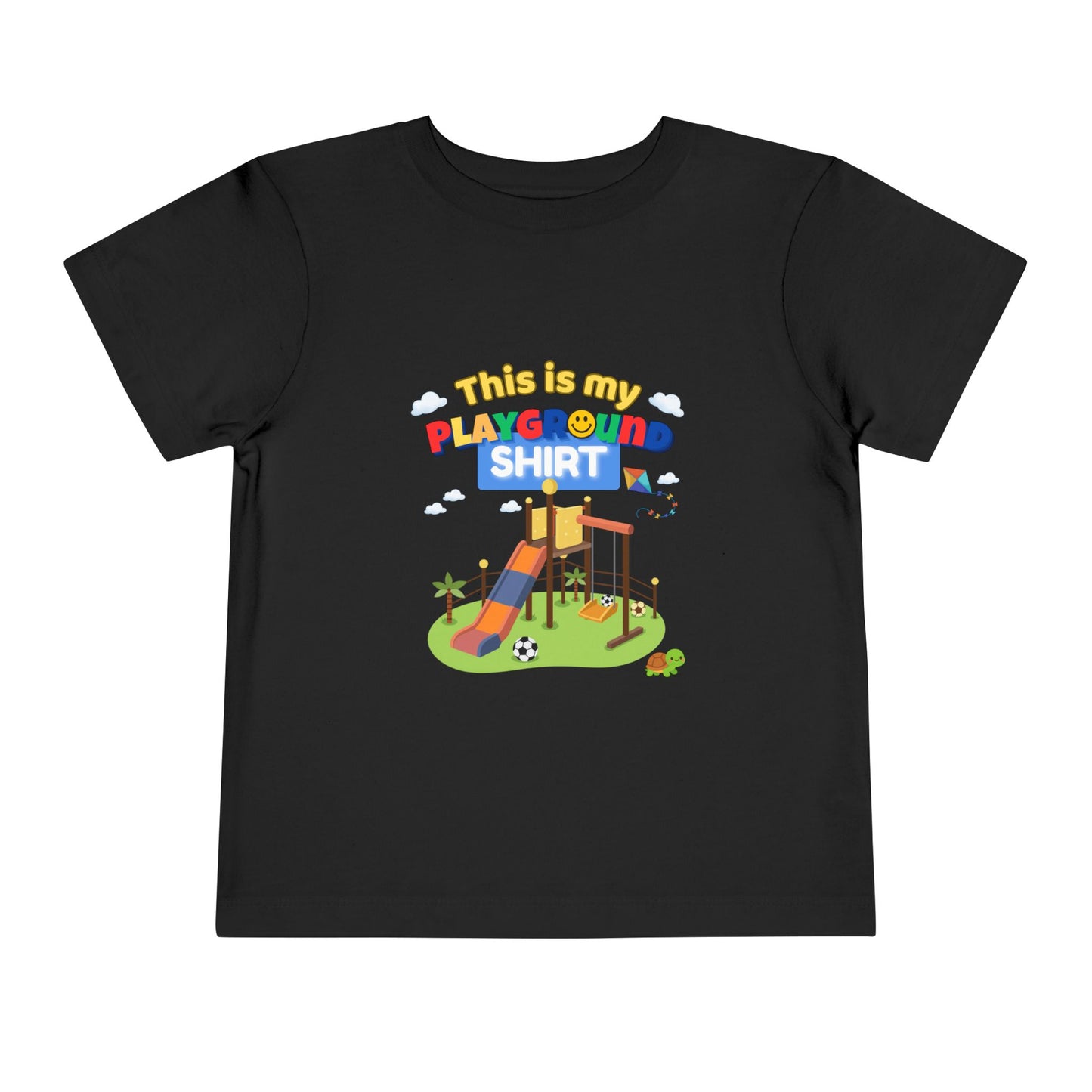 Playground Illustration Toddler Tee | Kids Slide Park Shirt